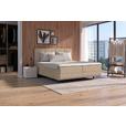 Polsterbett mit Bettkasten 180x200 cm London Beige - Beige/Schwarz, MODERN, Holzwerkstoff/Textil (180/200cm) - Luca Bessoni
