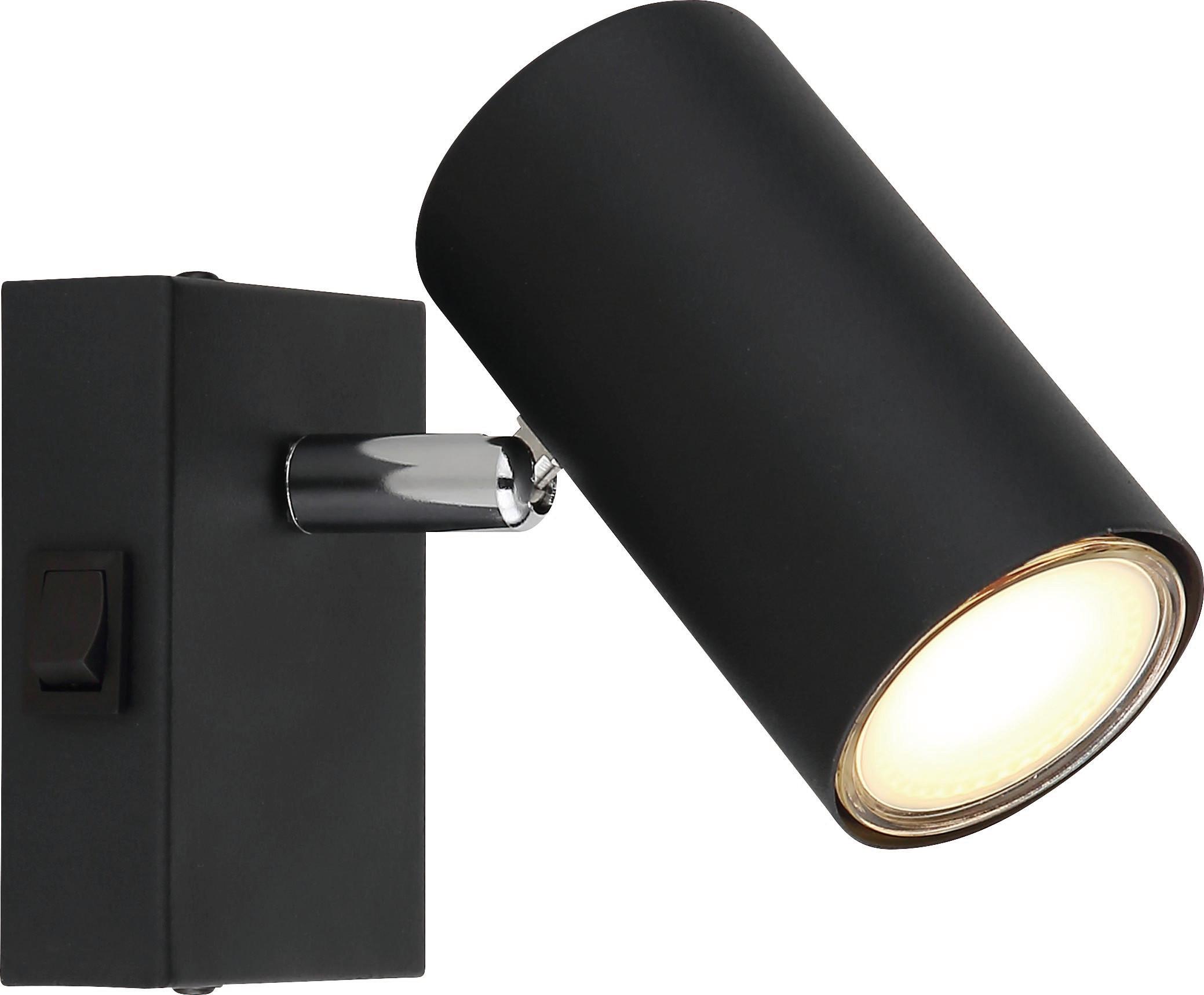 Strahler Felix 1-Flammig verstellbar L: 12 cm - Schwarz, MODERN, Metall (12/10cm) - Luca Bessoni