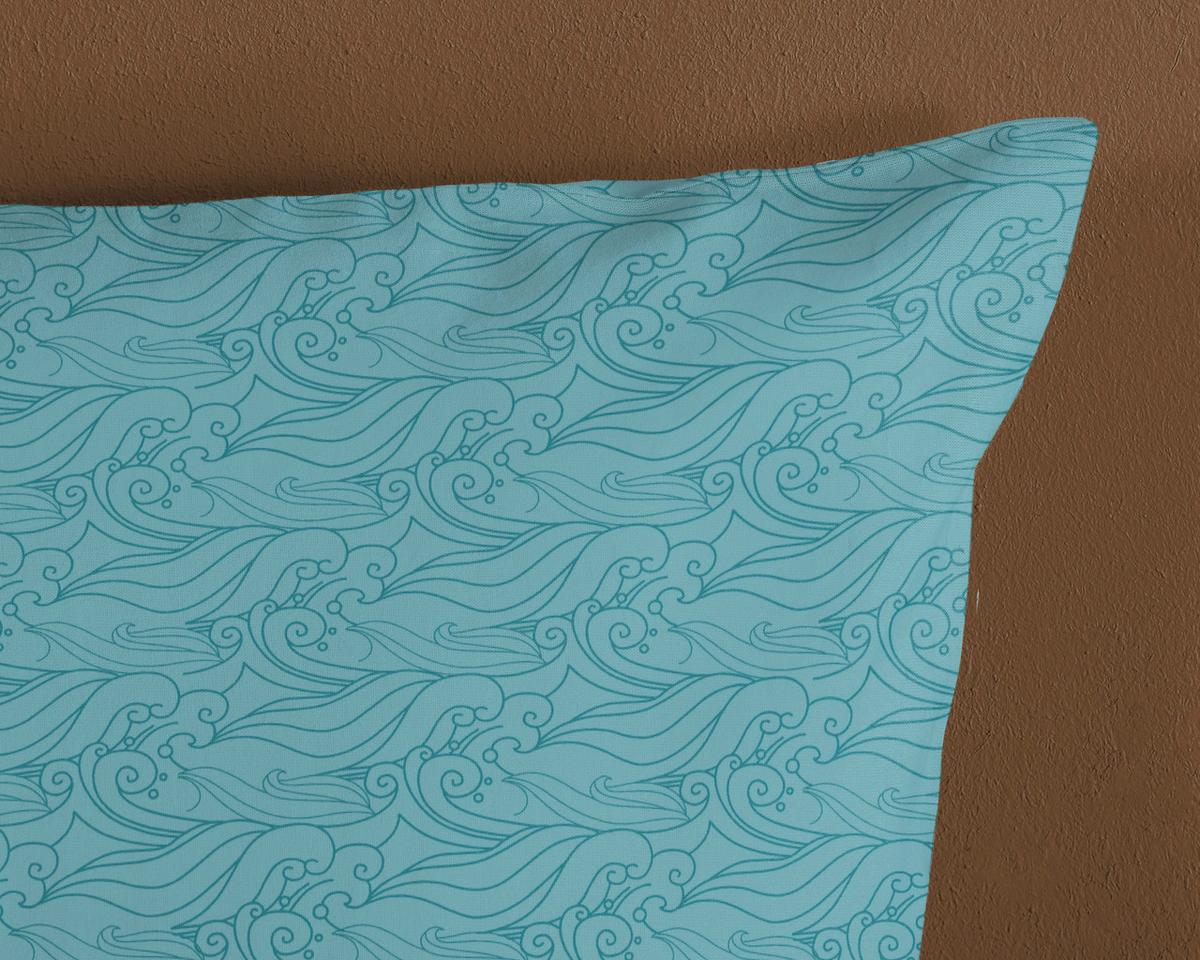 WENDEBETTWÄSCHE OCEAN - Blau/Weiß, Design, Textil (140/200cm)