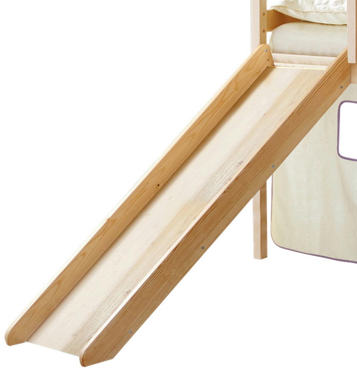 Spielbett Manuel Flieder Kiefer Massiv 90 Cm Leiter - Flieder/Kieferfarben, Natur, Holz (90/200cm) - MID.YOU