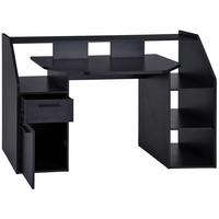 HERNÍ STŮL ENTER - černá/barvy grafitu, Moderní, kompozitní dřevo/plast (160/95,7/71,5cm)