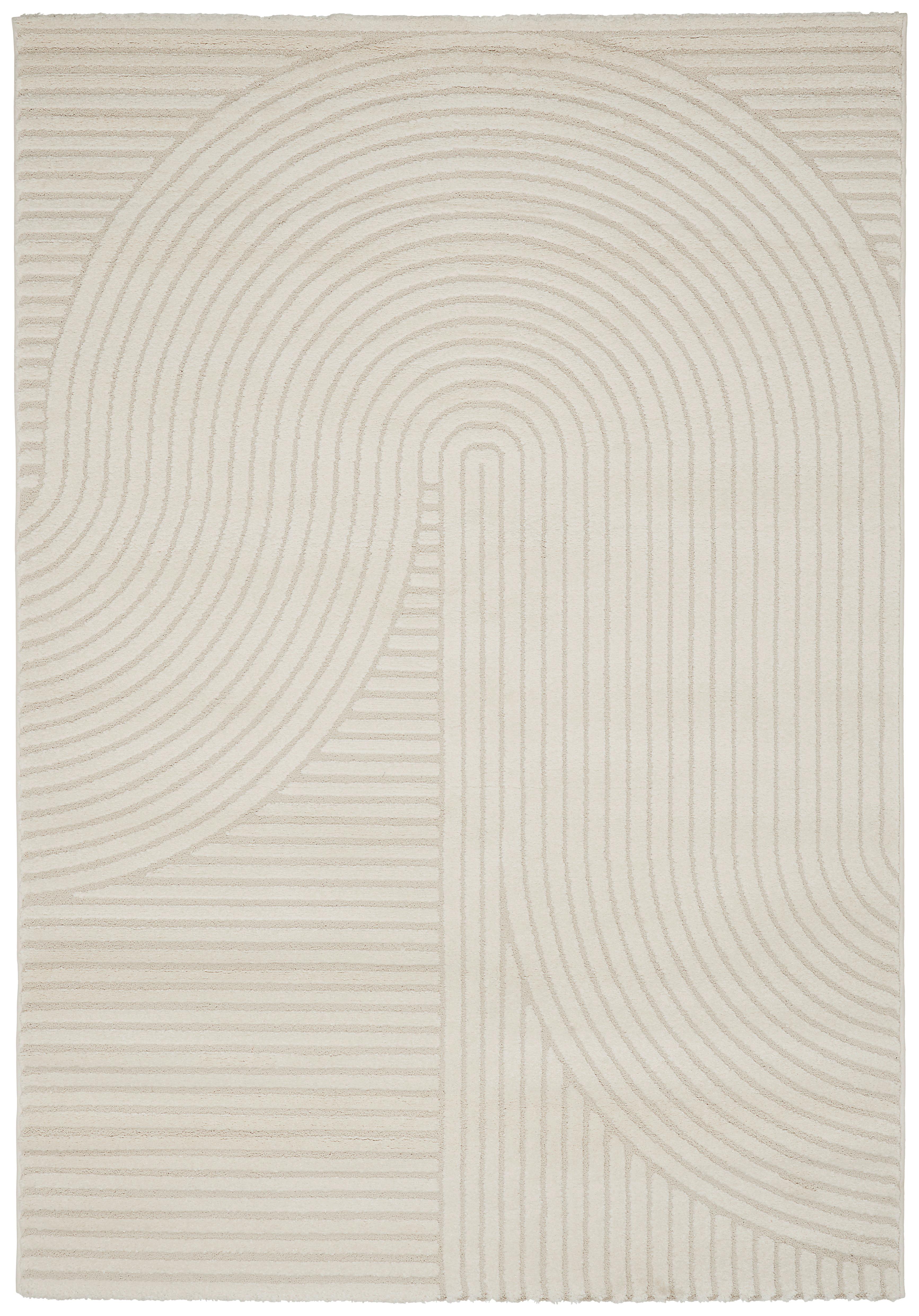 TKANÝ KOBEREC Elio 2, 120/170xcm, krémová - krémová, Moderní, textil (120/170cm) - Mömax