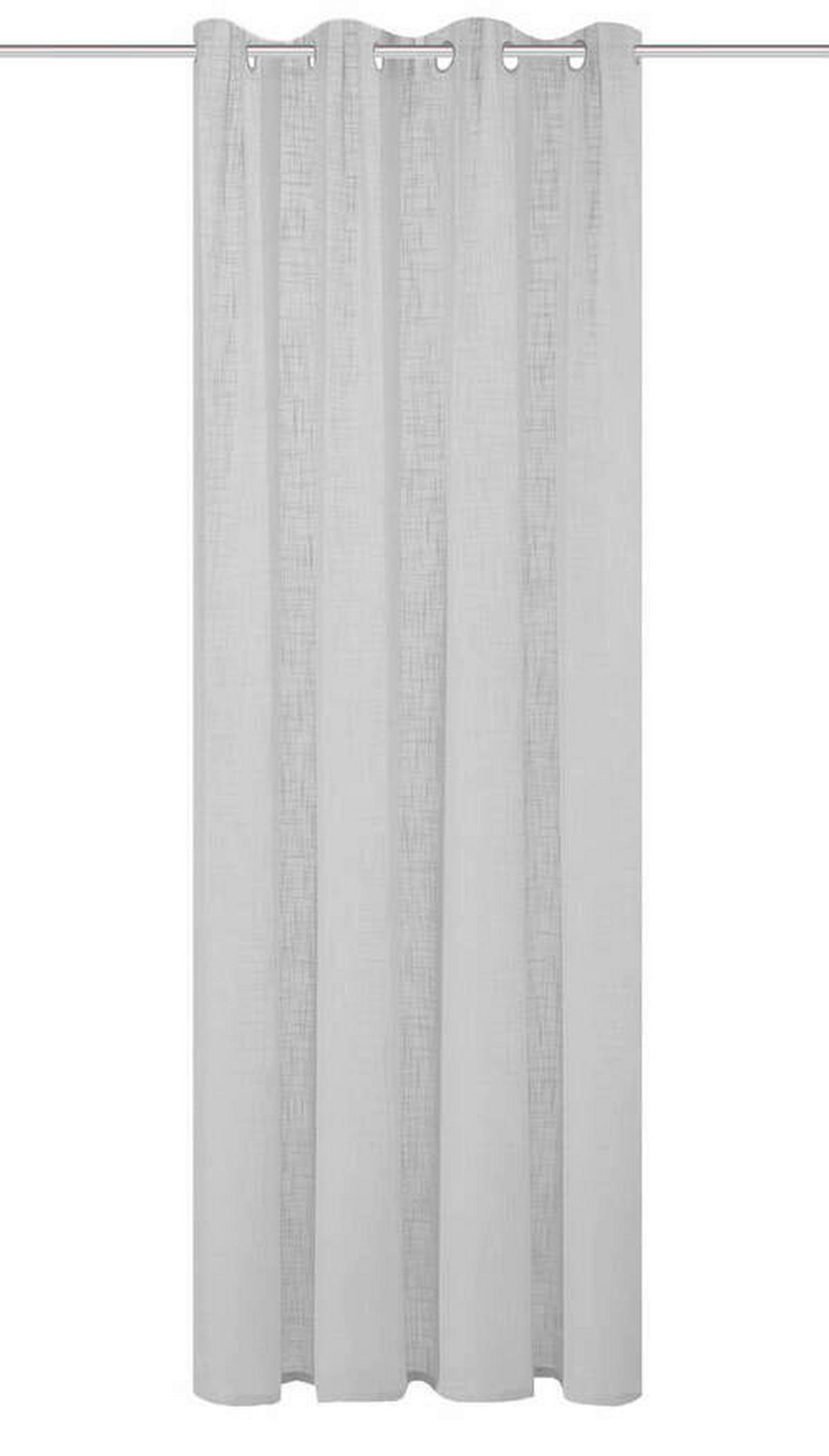 Ösenvorhang Softy - Grau, Basics, Textil (140/225cm) - Schmidt W. Gmbh