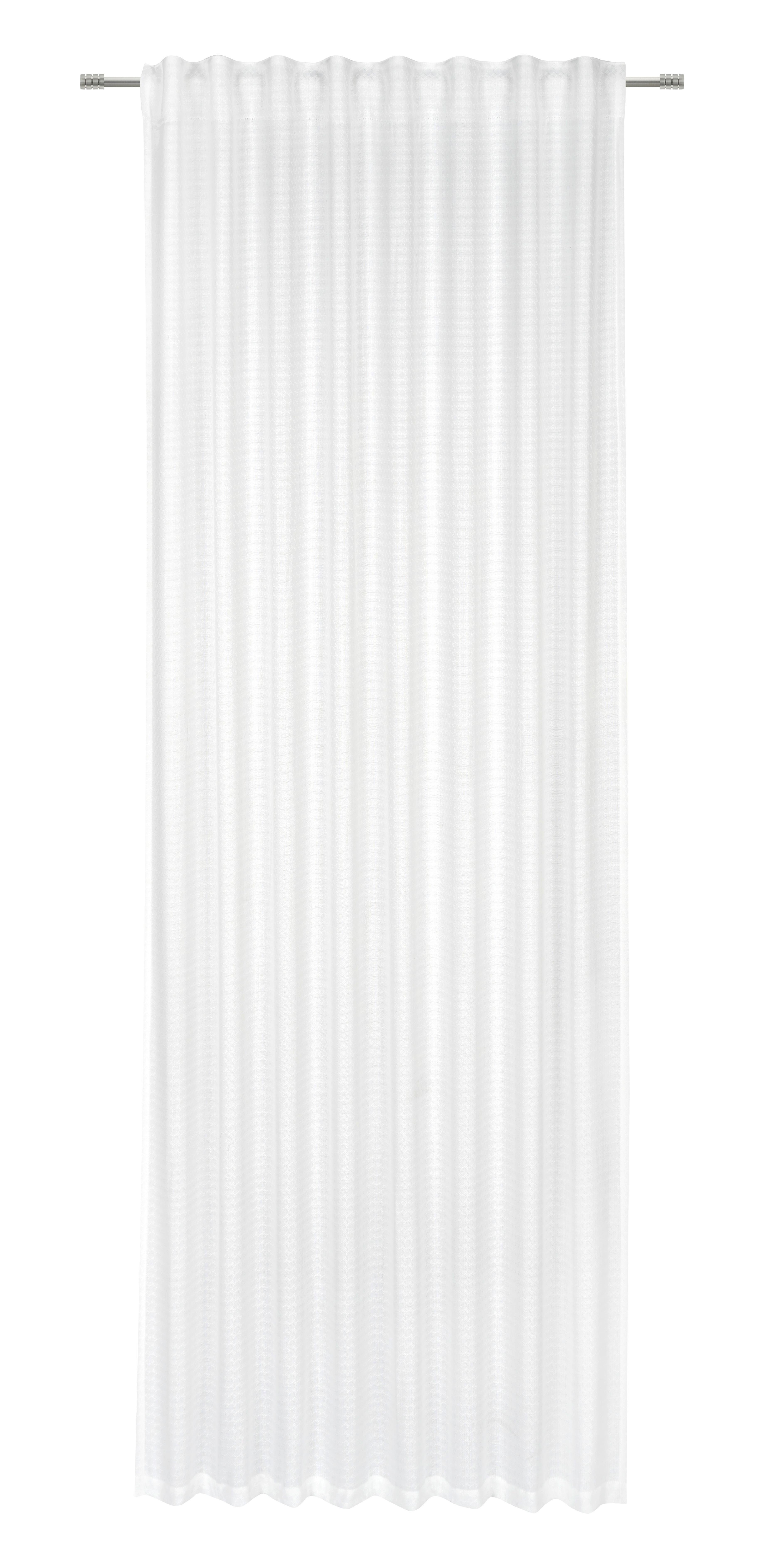 Vorhang mit Kombiband Ella 135x245 cm Weiß blickdicht