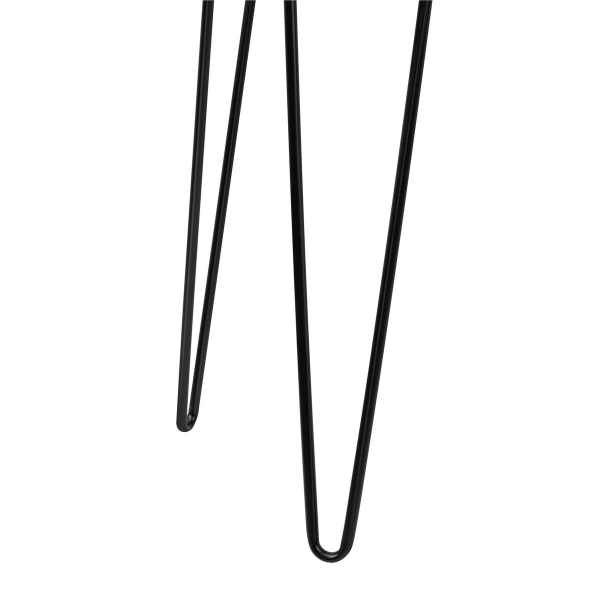 Schreibtisch Owen Eichefarben B: 68 cm - Eichefarben/Schwarz, Design, Karton/Keramik (101/68/49cm) - MID.YOU