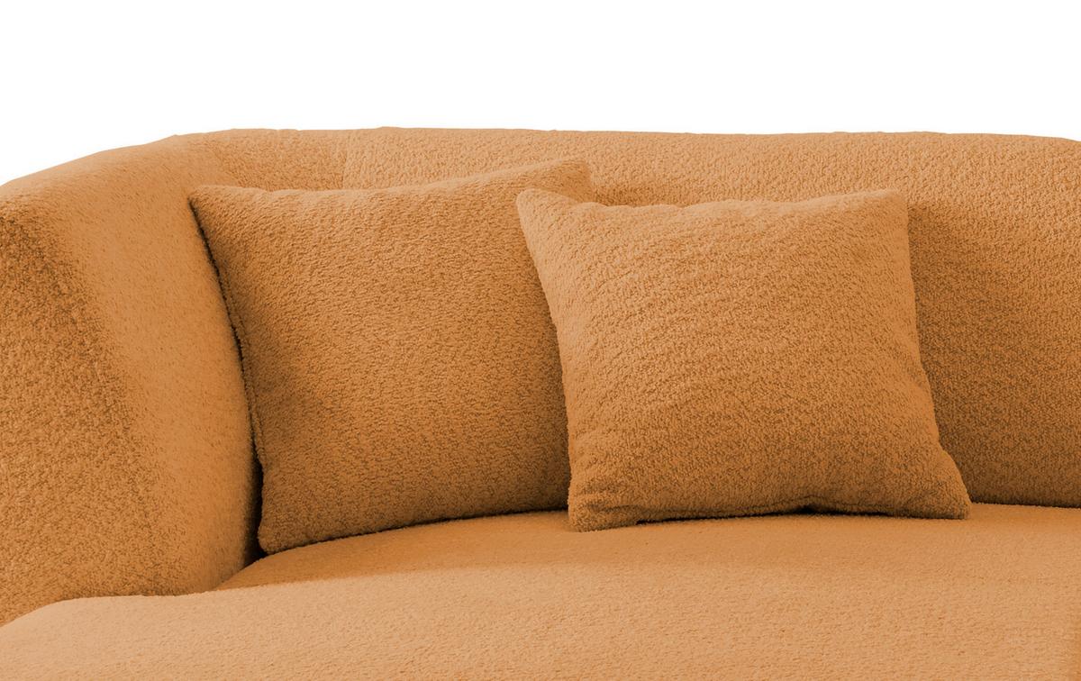Ecksofa Colori Goldfarben S: 160/264 Cm - Goldfarben/Schwarz, MODERN, Holz/Textil (160/264cm) - MID.YOU