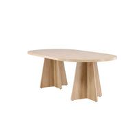 ESSTISCH Bootcut Beige L: 230 cm - Beige, MODERN, Holz (230/115/76cm) - Livetastic