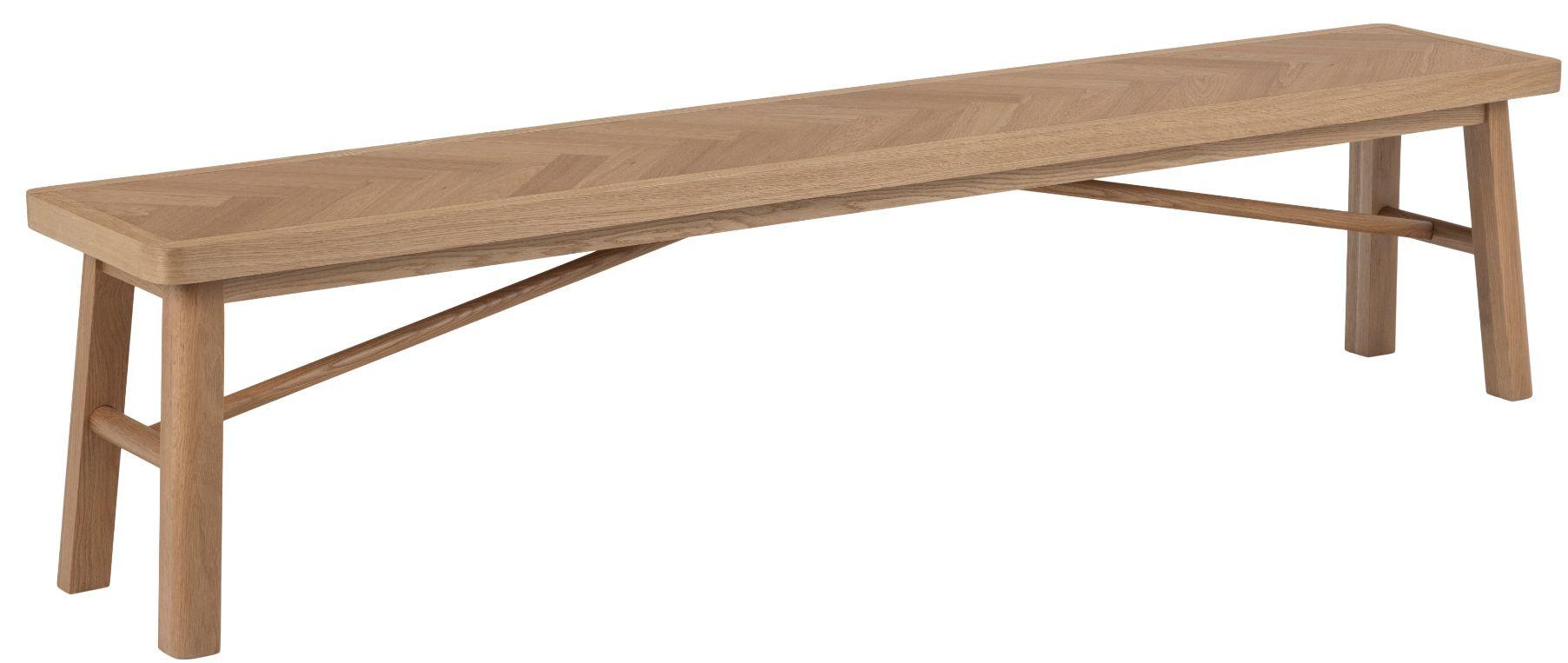 Lavice Galway Dyha Dub 200cm - barvy dubu, Basics, kompozitní dřevo (200/45/36cm)