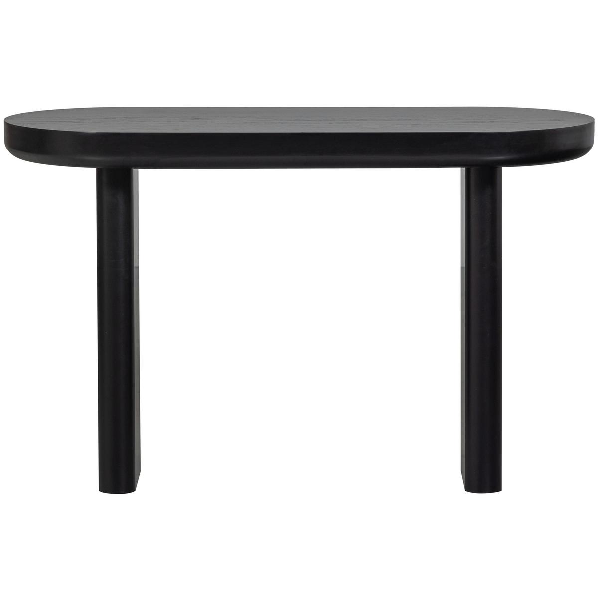 Beistelltisch Mael Schwarz L: 120 cm - Schwarz, Design, Holzwerkstoff (120/50/75cm) - Livetastic
