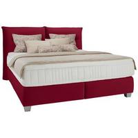 Postel boxspring Fog 160x200cm,červená - barvy stříbra/červená, textil/plast (160/200cm) - Premium Living