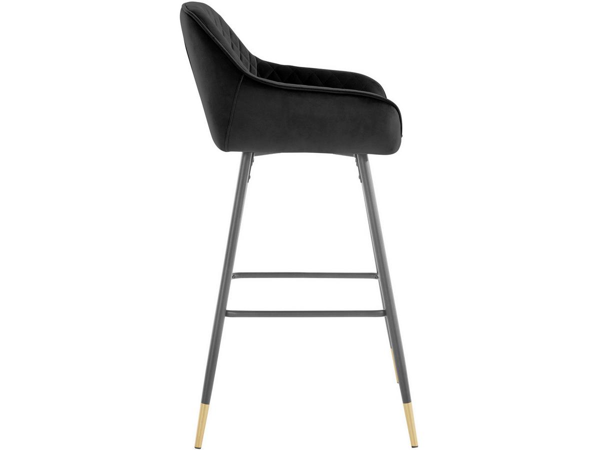 Barhocker Bianca, Schwarz B: 50 Cm - Gelb/Schwarz, Design, Textil/Metall (50/101/52cm) - MID.YOU