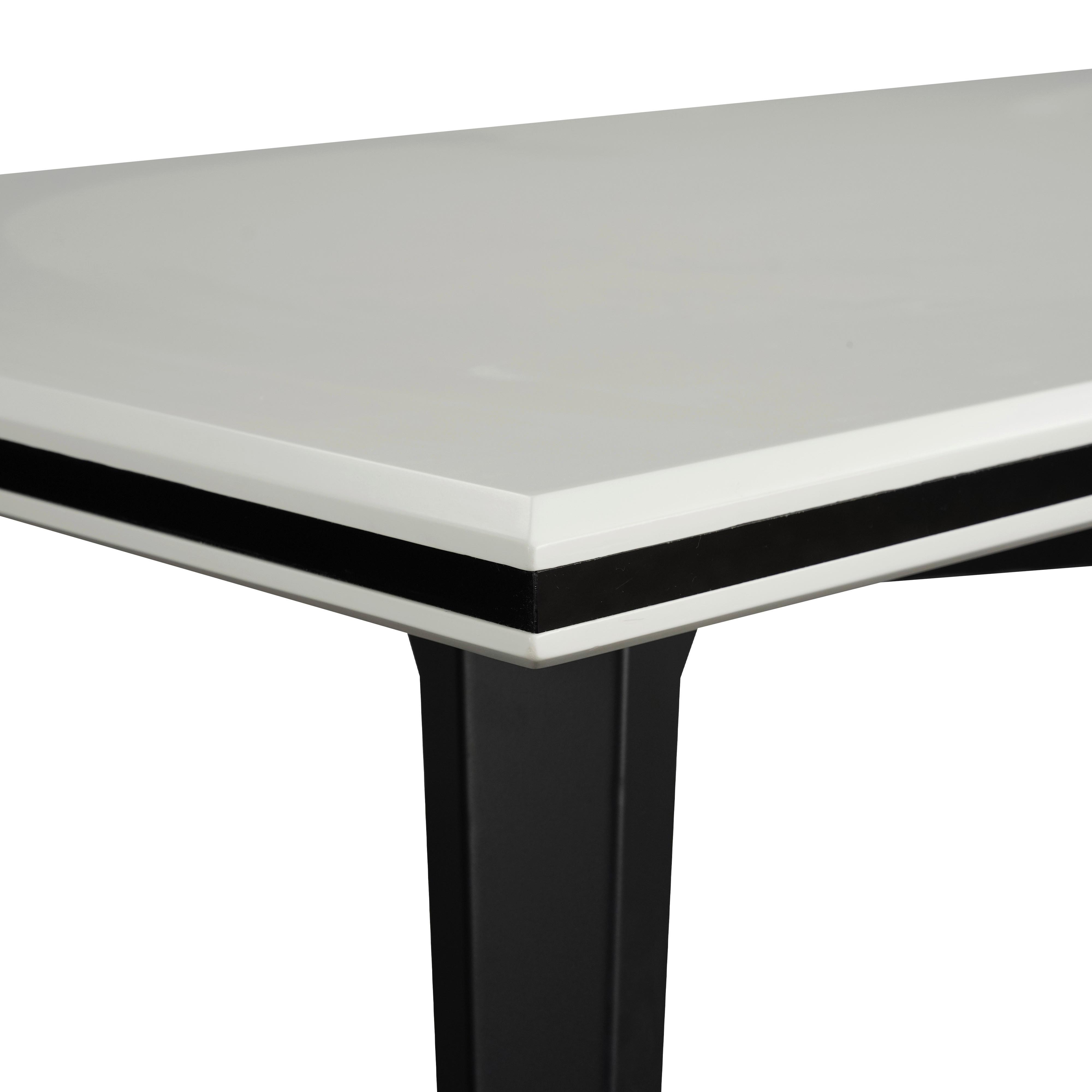 Esstisch Kobe - Schwarz/Weiß, MODERN, Holzwerkstoff/Metall (180/90/76cm) - MID.YOU