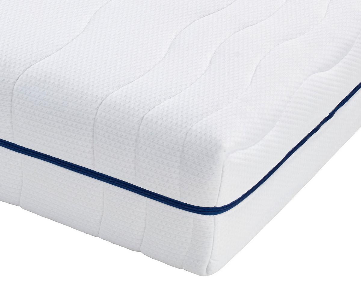 Taschenfederkernmatratze Dream 90x200cm Mittelfest - Weiß, KONVENTIONELL, Textil/Metall (90/200cm) - Livetastic