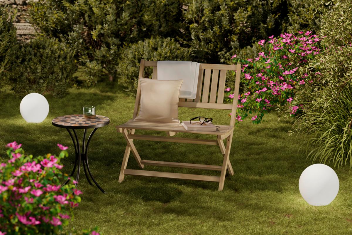 Gartenbank Minsk - Akaziefarben, MODERN, Holz (80/86/54cm) - Beldano