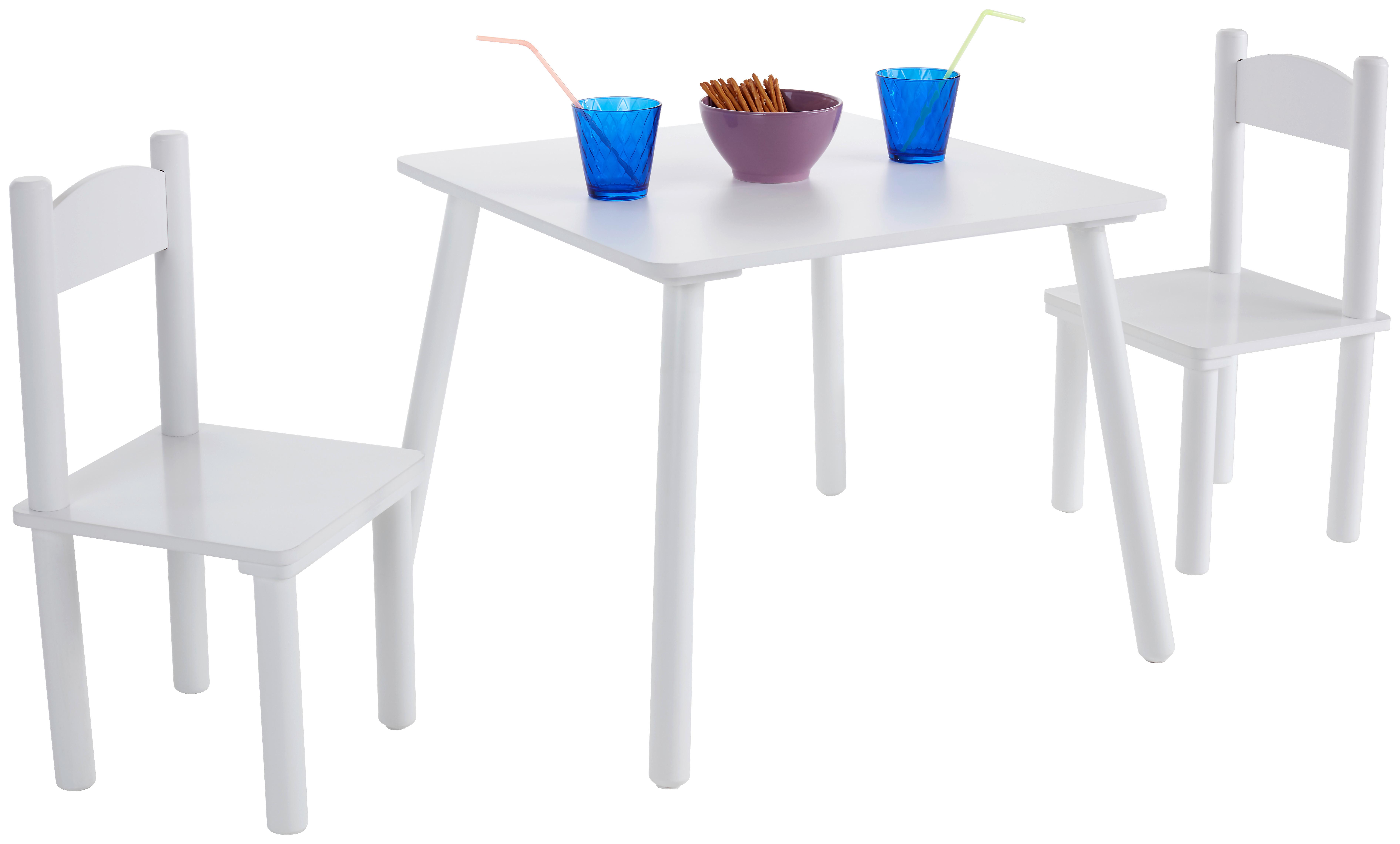Kindersitzgruppe Bambini Weiß 3--Teilig. - Weiß, MODERN, Holz/Holzwerkstoff - P & B