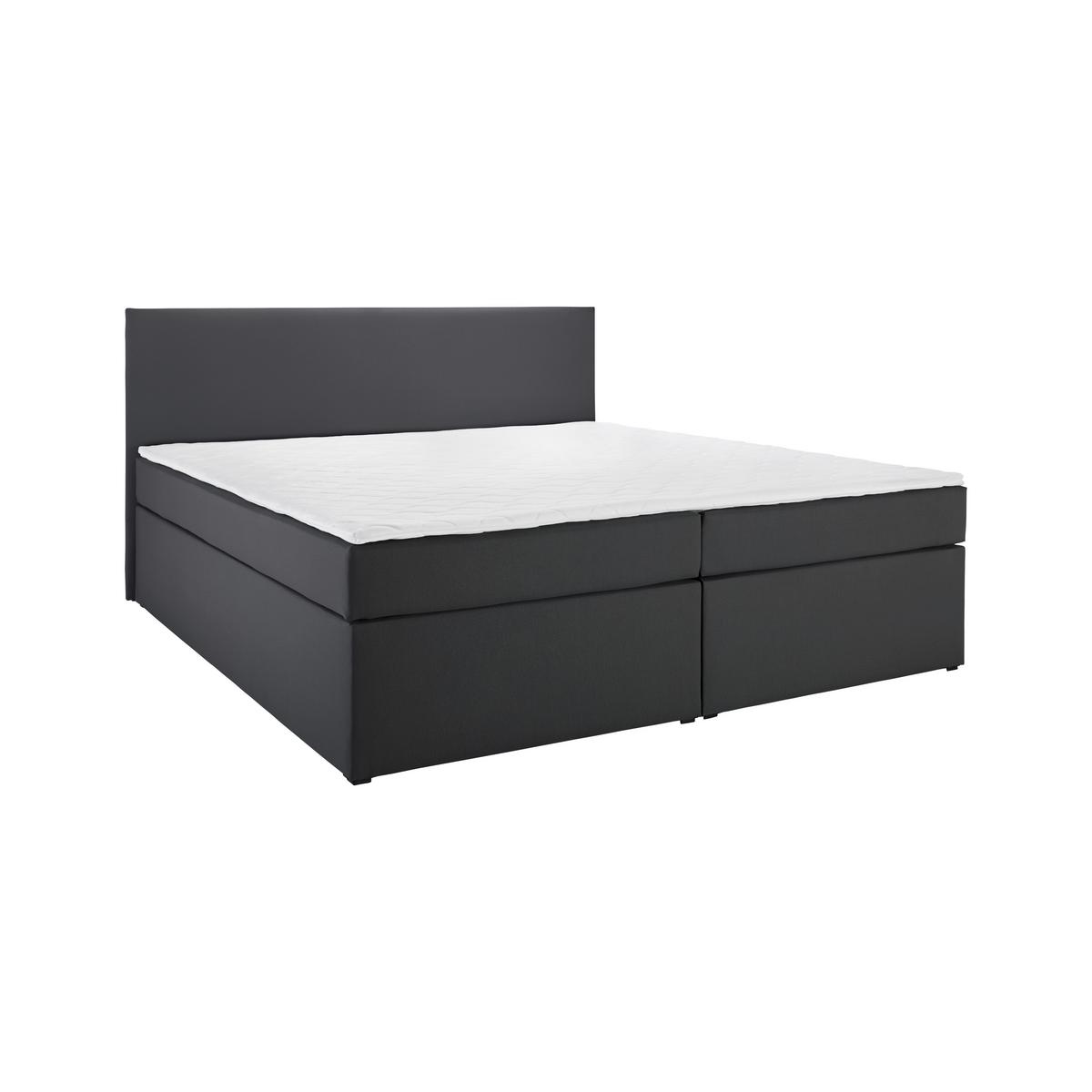 Boxspringová posteľ LUCY 180x200, tmavosivá - tmavosivá, Modern, drevo/kompozitné drevo (180/200cm) - Bessagi Home