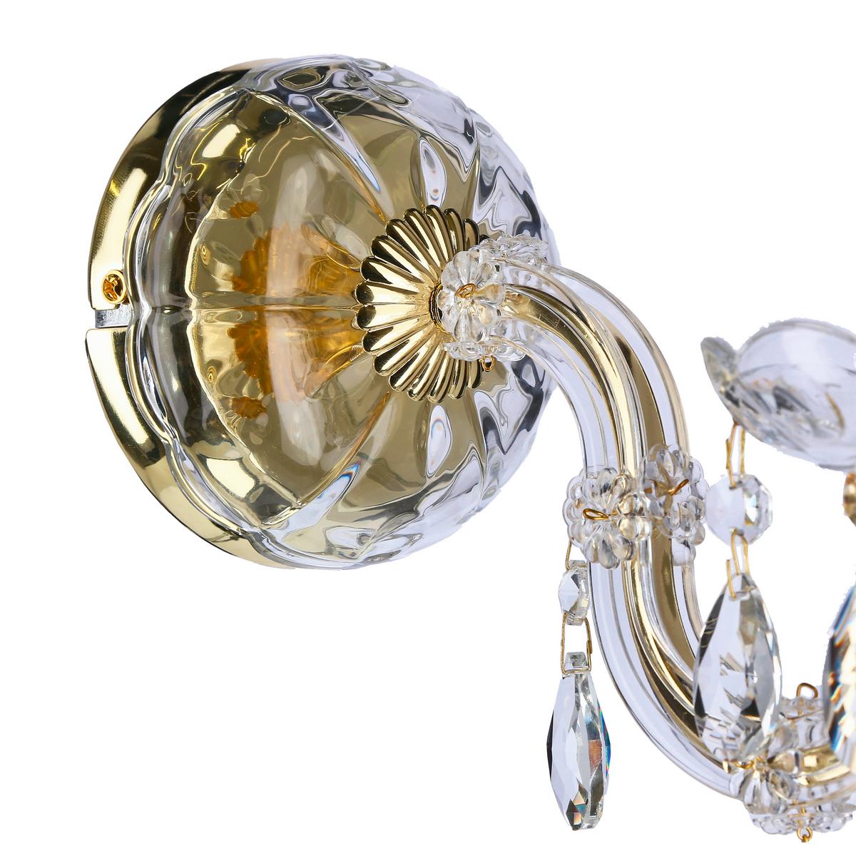 Wandleuchte 21-95742 Maria Teresa - Goldfarben, KONVENTIONELL, Metall (12/26/24cm)