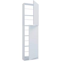 Schuhschrank Fulisa Weiß, 50 cm - Weiß, Design, Holzwerkstoff (50/180/17cm) - MID.YOU