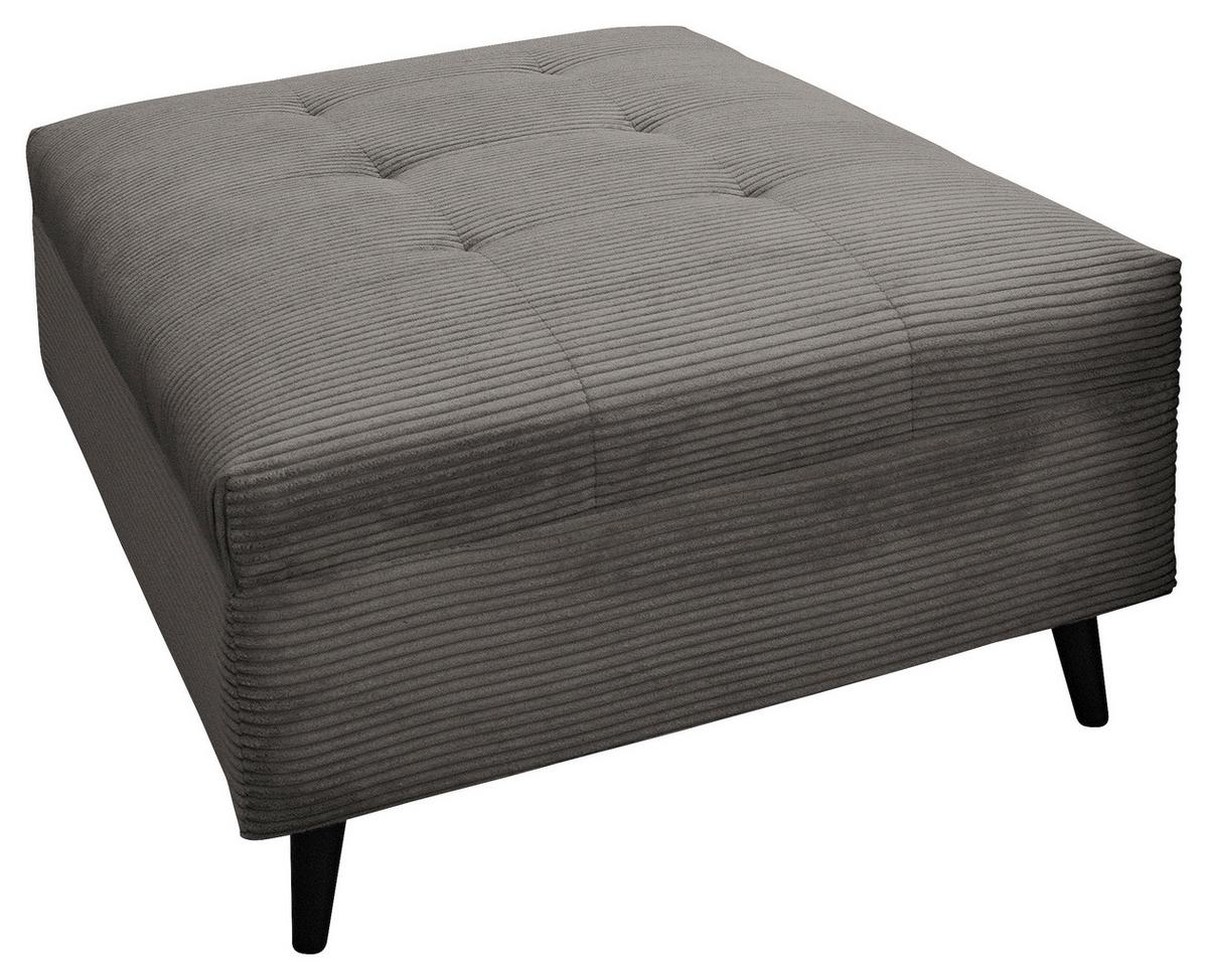 Ecksofa Pruno, Grau S: 174x247 cm - Schwarz/Grau, Design, Textil (174/247cm) - MID.YOU