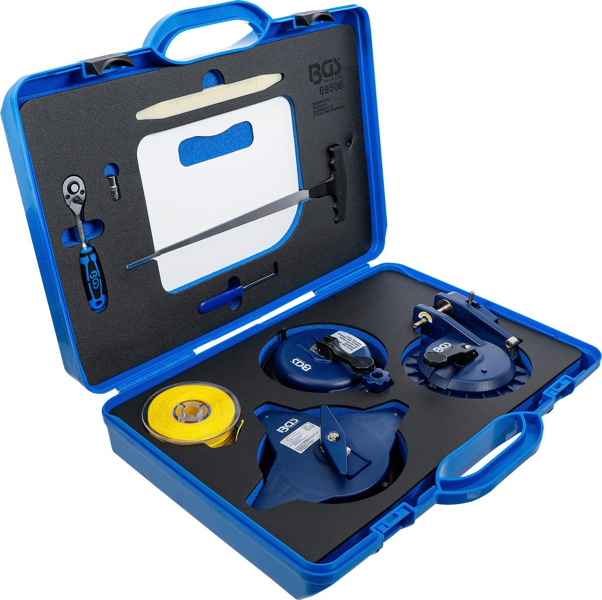 Ausglas-Werkzeug-Satz 69506 - Blau/Schwarz, Basics (46,3/36,5/11cm)