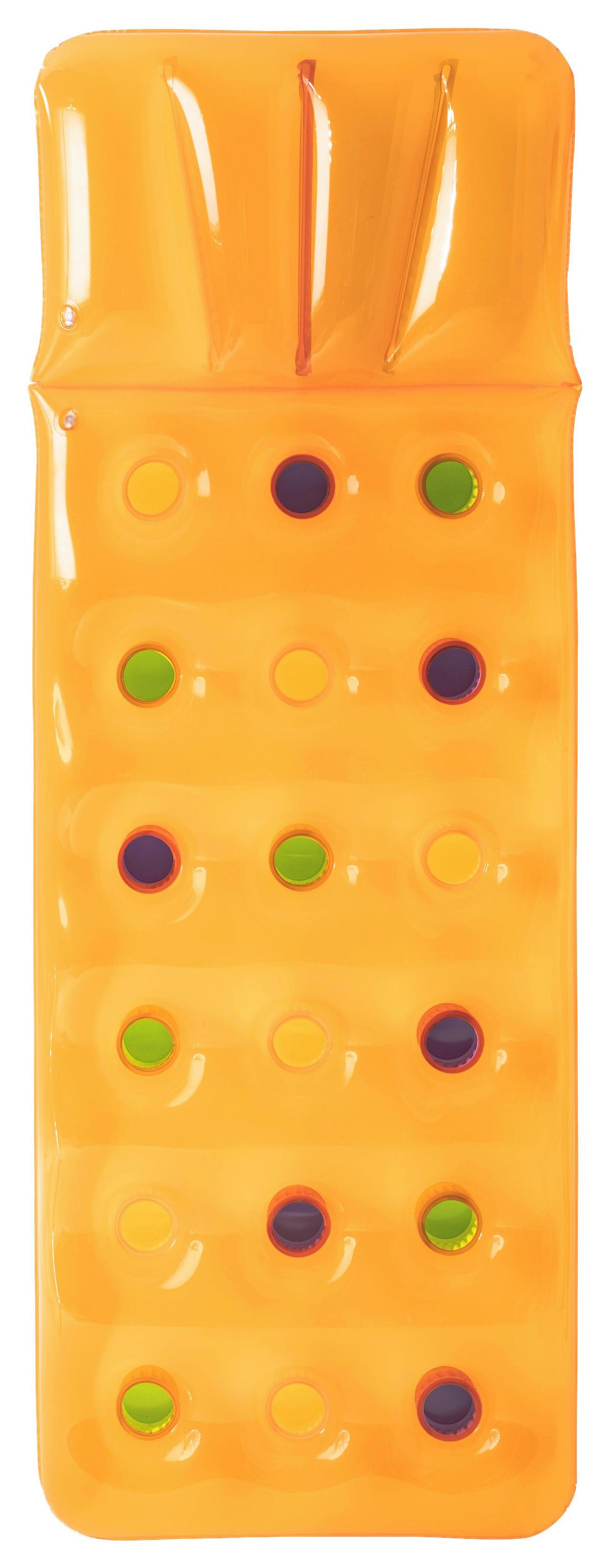 Luftmatratze Mathilda - Orange/Hellblau, KONVENTIONELL, Kunststoff (71/188cm) - Bestway