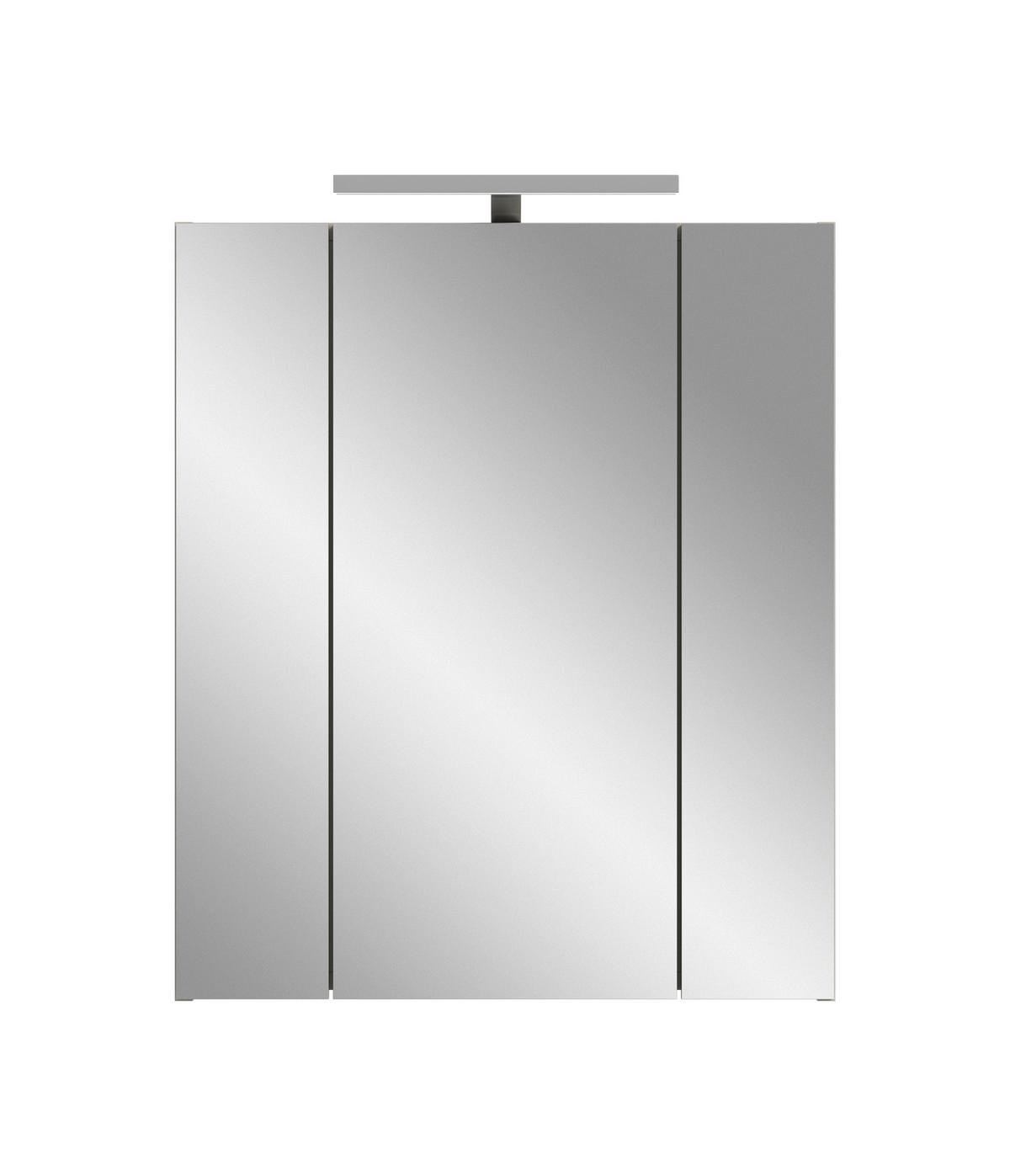 Spiegelschrank Ice Kaschmir B: 60cm - Kaschmir, Trend, Glas/Holzwerkstoff (60/70/18cm) - MID.YOU