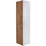 Schrank Tio - Eichefarben/Weiß, MODERN, Holzwerkstoff (45/183/37,5cm)