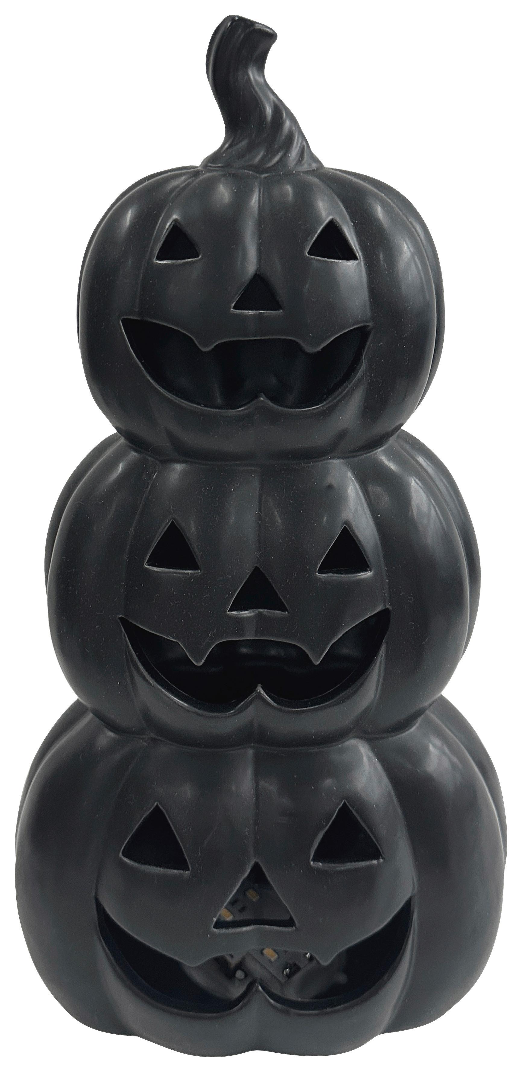Dekoračná tekvica SPOOKY - čierna, kov/plast (18,9/34,6/11,1cm) - Mömax