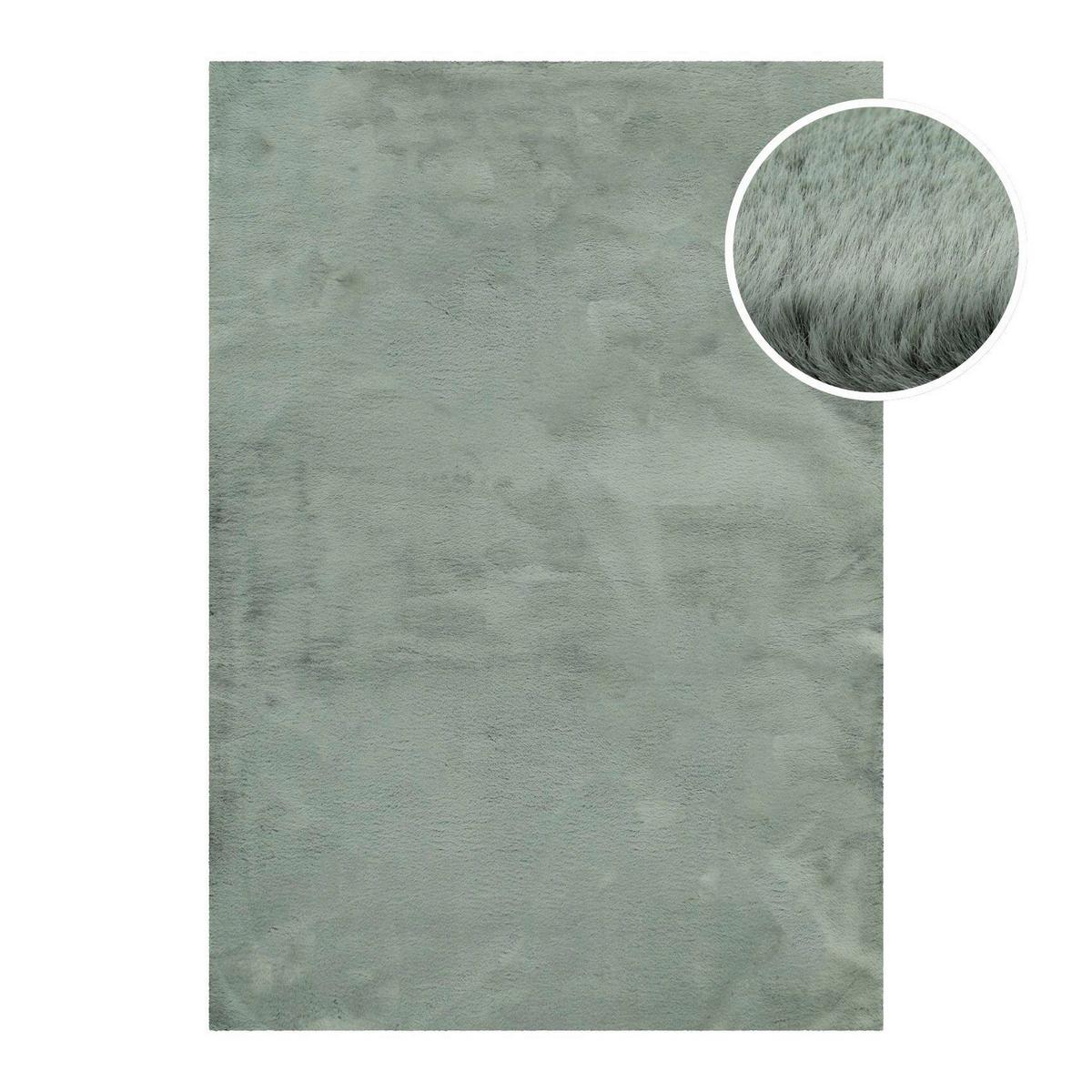 Hochflorteppich Grün, Bxl: Ca. 70x140 Cm - Salbeigrün, KONVENTIONELL, Textil (70/140cm) - Esprit