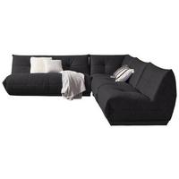 Ecksofa Giselle Schwarz - Schwarz, Trend, Textil (285/315cm) - Livetastic
