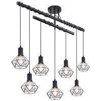 Deckenleuchte L: 100 cm drehbar - Schwarz, Basics, Metall (100/15/100cm) - Globo