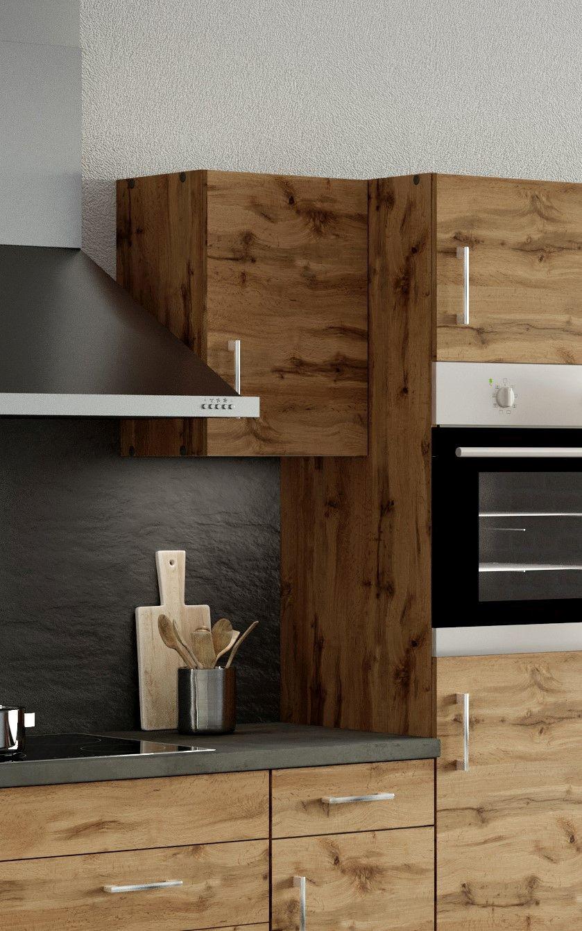 Küchenoberschrank Chic B: 40 cm Eichefarben 1 Drehtür - Eiche Wotan, MODERN, Holzwerkstoff (40/57/34cm) - Held