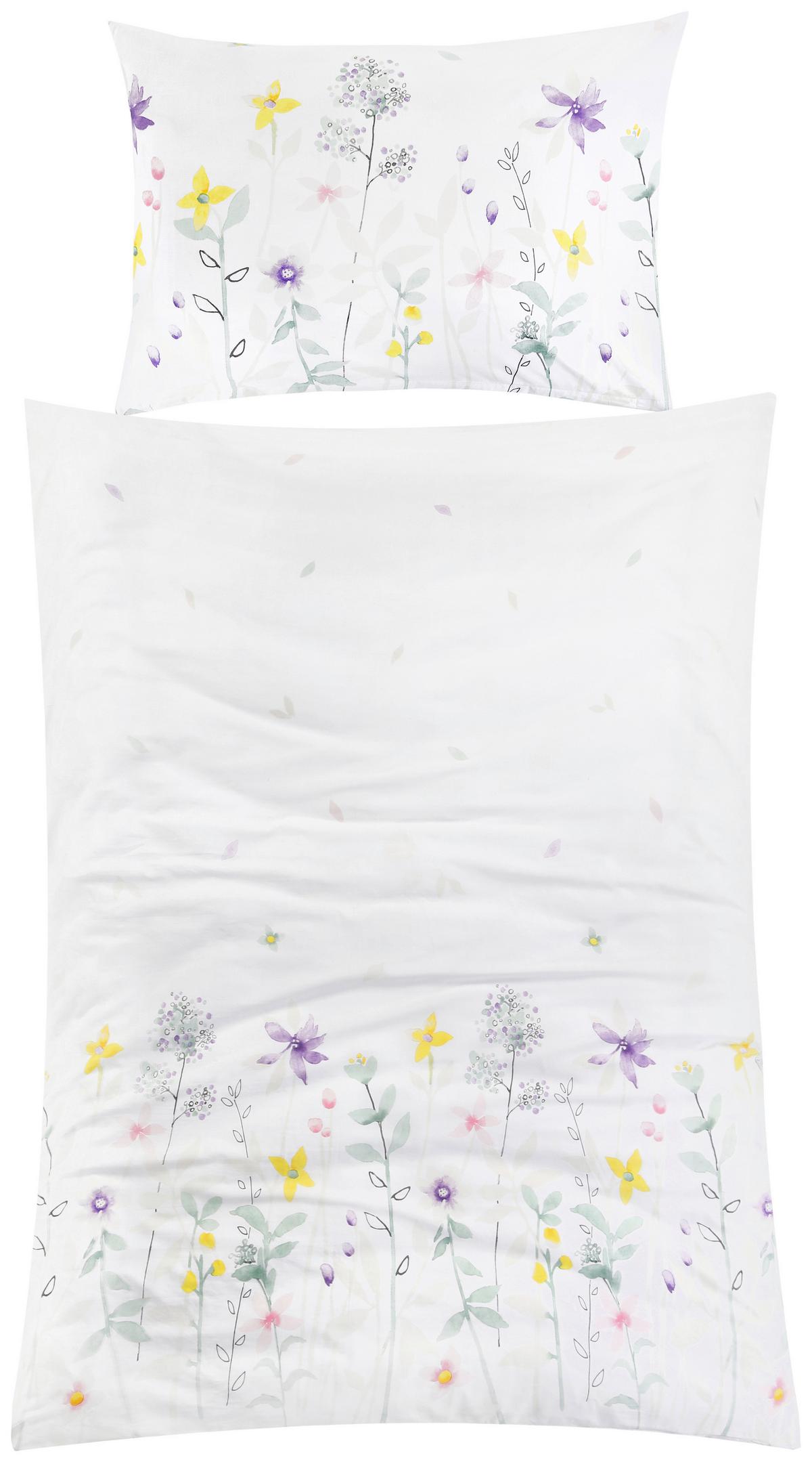 Ágyneműhuzat-garnitúra Viola - lila/sárga, Modern, textil - Luca Bessoni