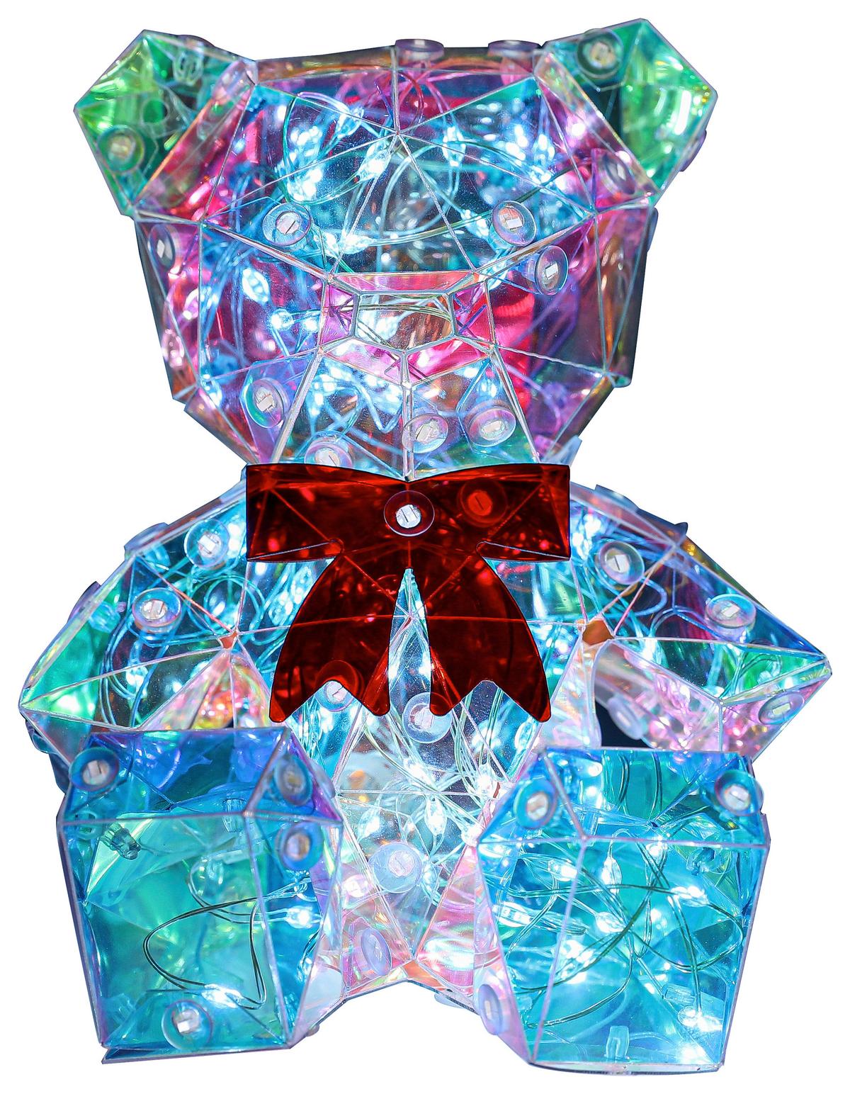 DEKORAČNÉ LED SVIETIDLO GIGA - priehľadné/perleťová, Modern, plast (11/11,5/13,5cm) - Mömax