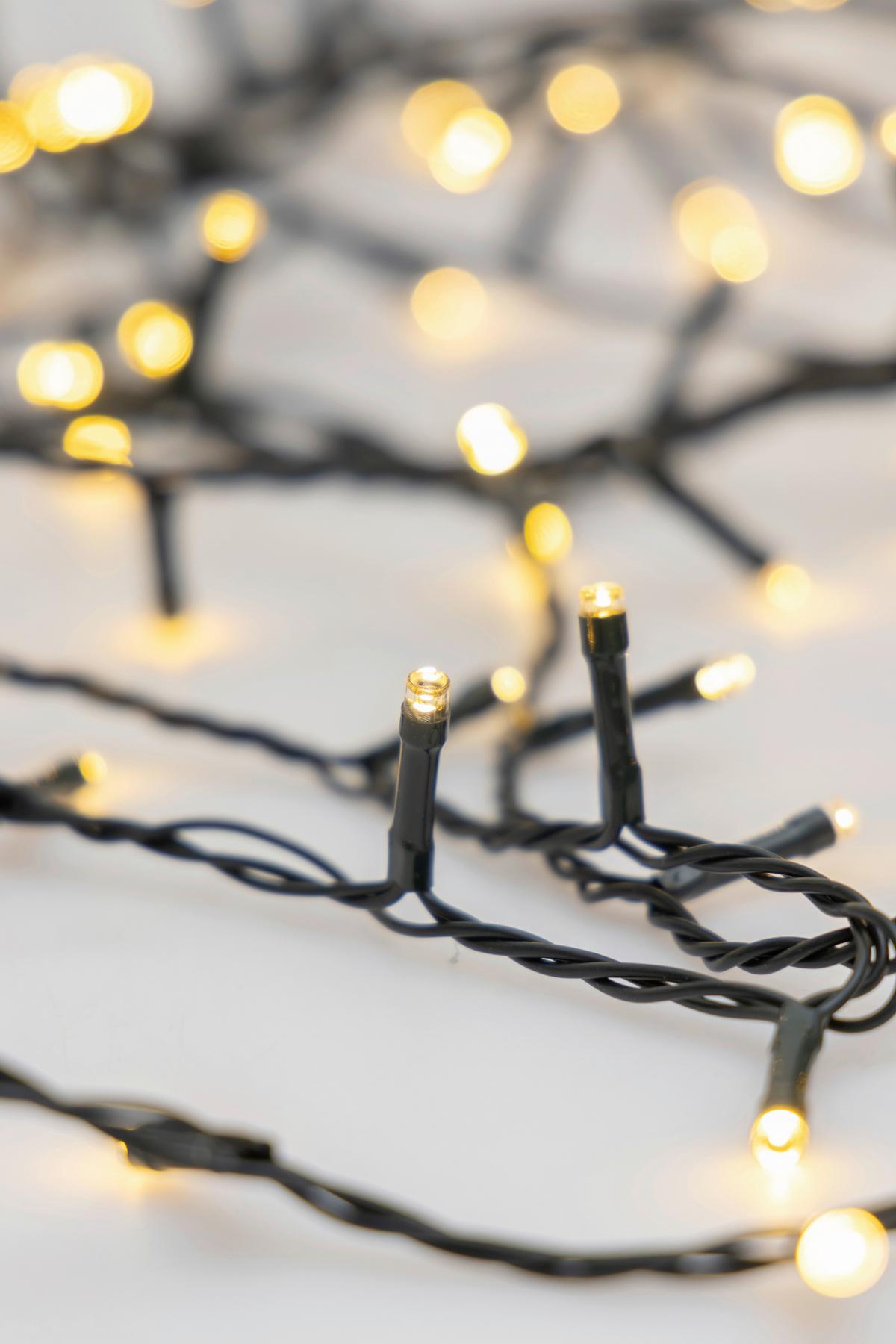 SVĚTELNÝ ŘETĚZ MOL - tmavě zelená, Romantický / Rustikální, plast (1195cm) - Mömax