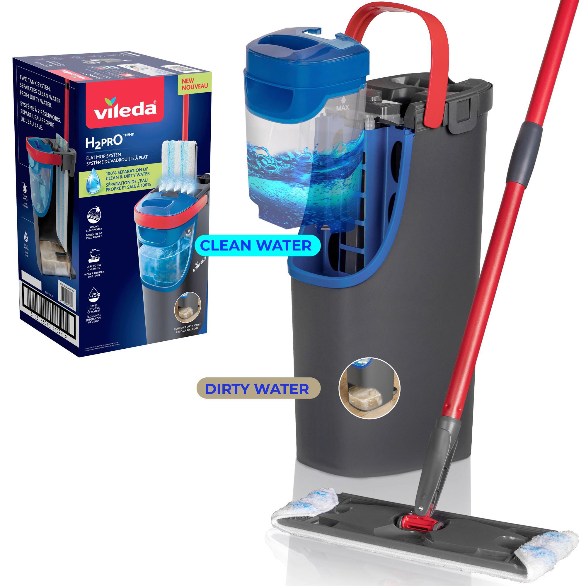Čistiaca sada H2PrO VILEDA H2PRO PLOCHÝ MOP - Basics (43.3/24.1/17.6cm) - Vileda
