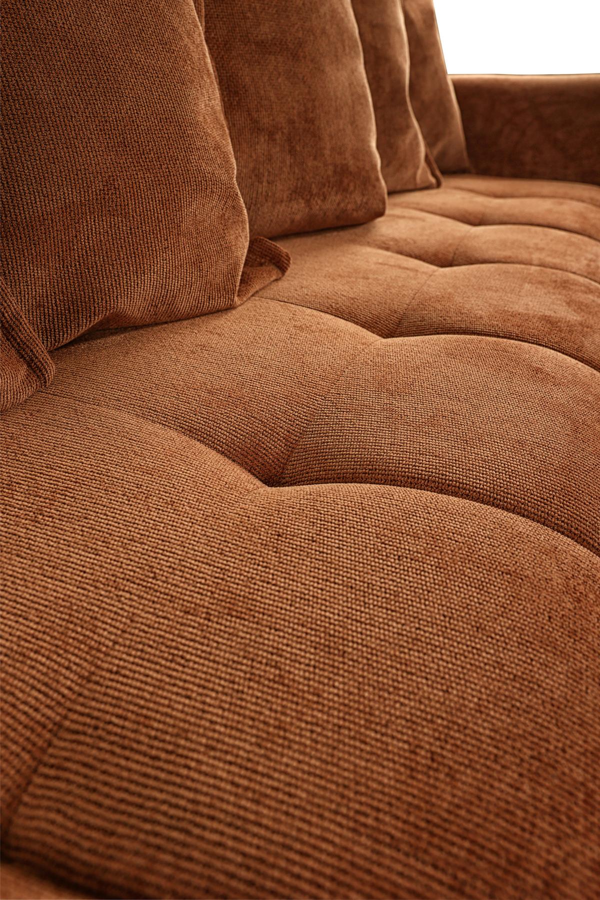 Schlafsofa Weronika Kupferfarben B: 247 Cm - Schwarz/Kupferfarben, Design, Holz/Holzwerkstoff (247/94/90cm) - MID.YOU