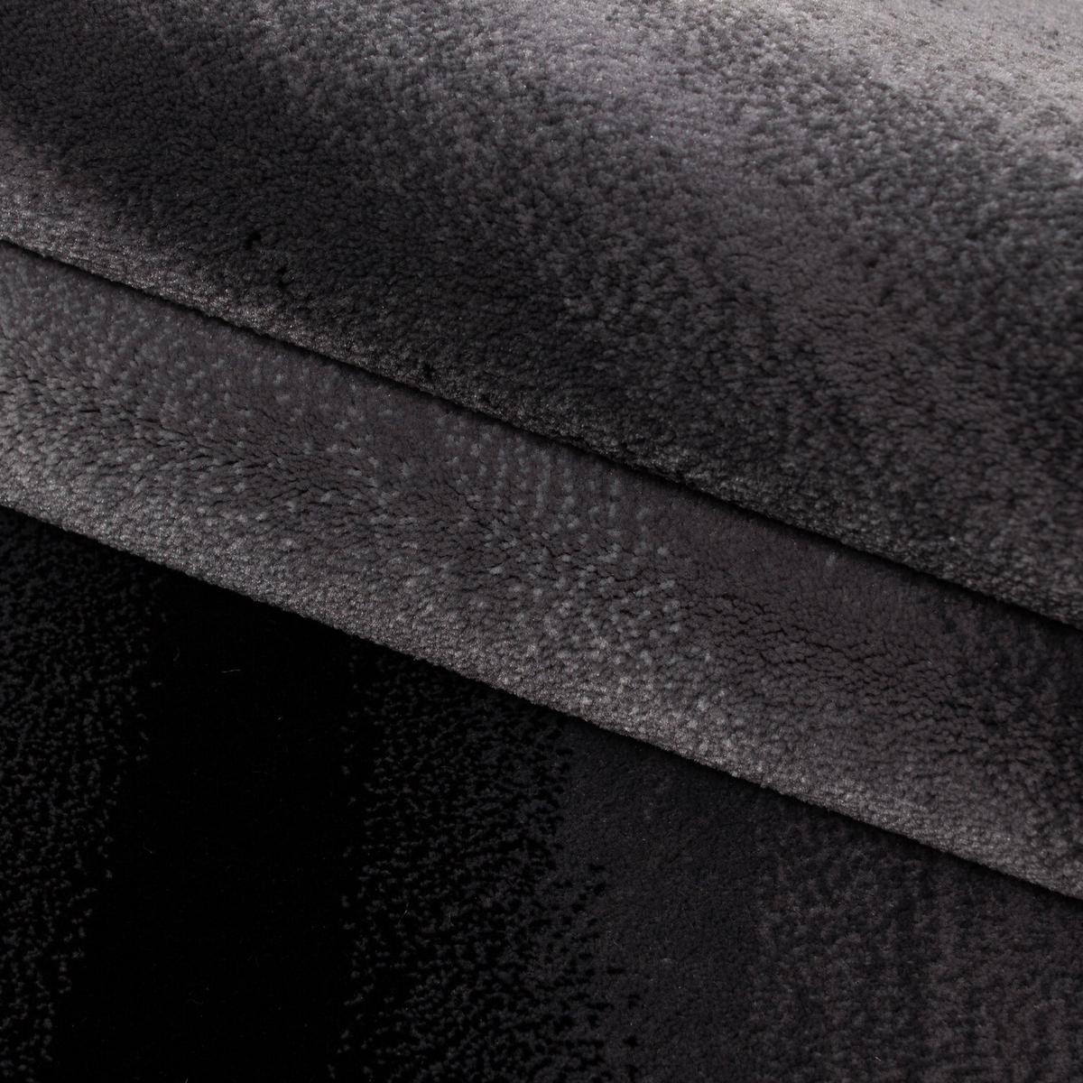 Flachwebteppich Miami - Schwarz, Design, Textil (140/200cm) - Novel