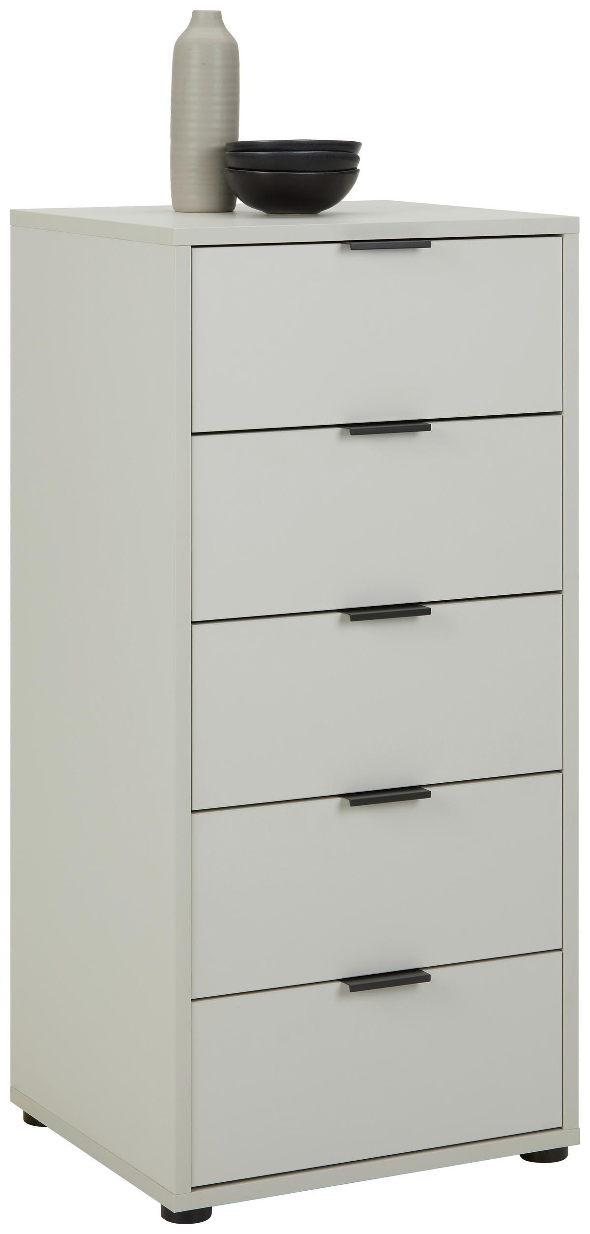 Úzká komoda se zásuvkami Bounty, šedá - šedá/antracitová, Moderní (51/108/45cm) - Premium Living