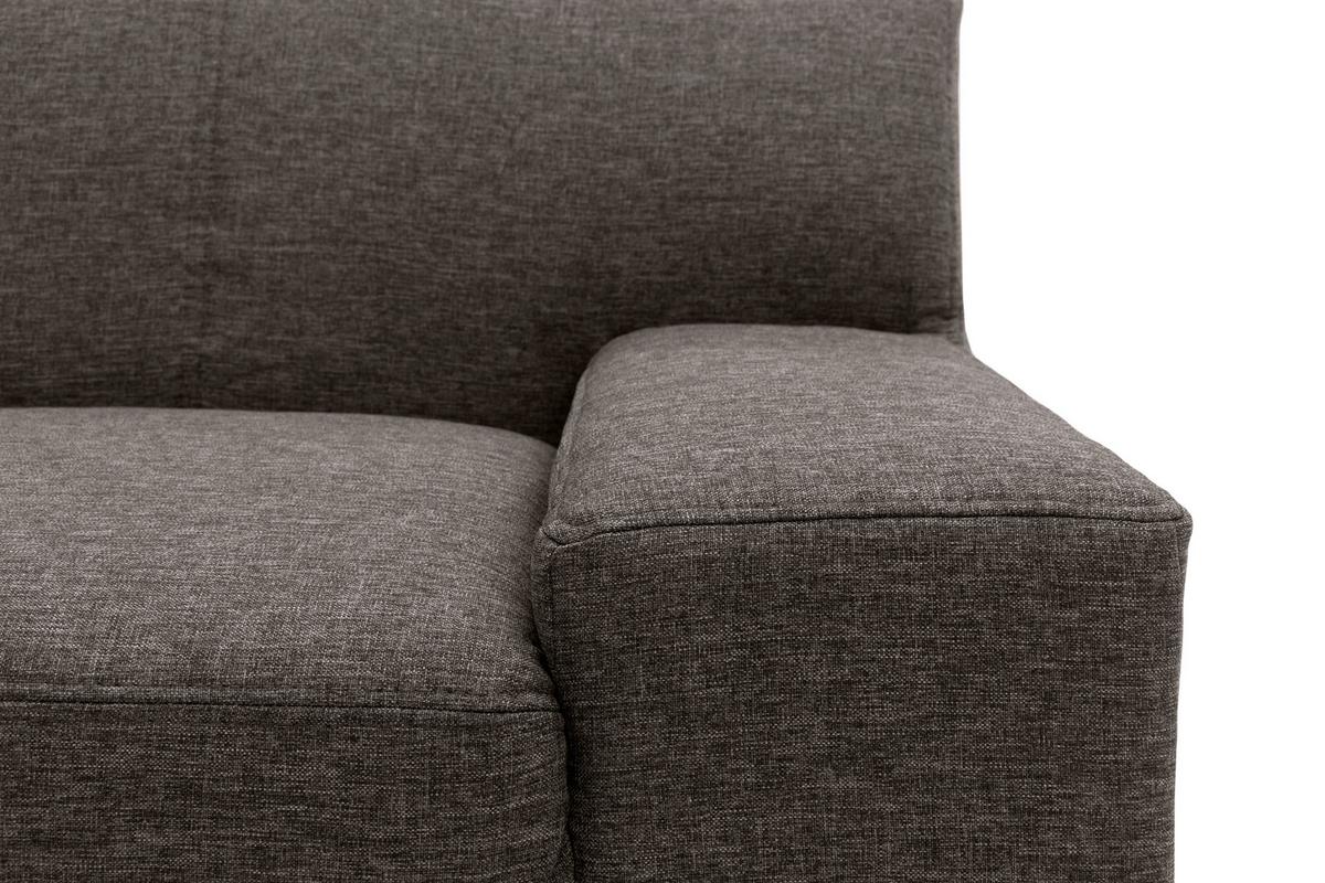 Polstersessel Norma Grau/Braun Webstoff - Wengefarben/Graubraun, Design, Textil (101/74/85cm) - MID.YOU