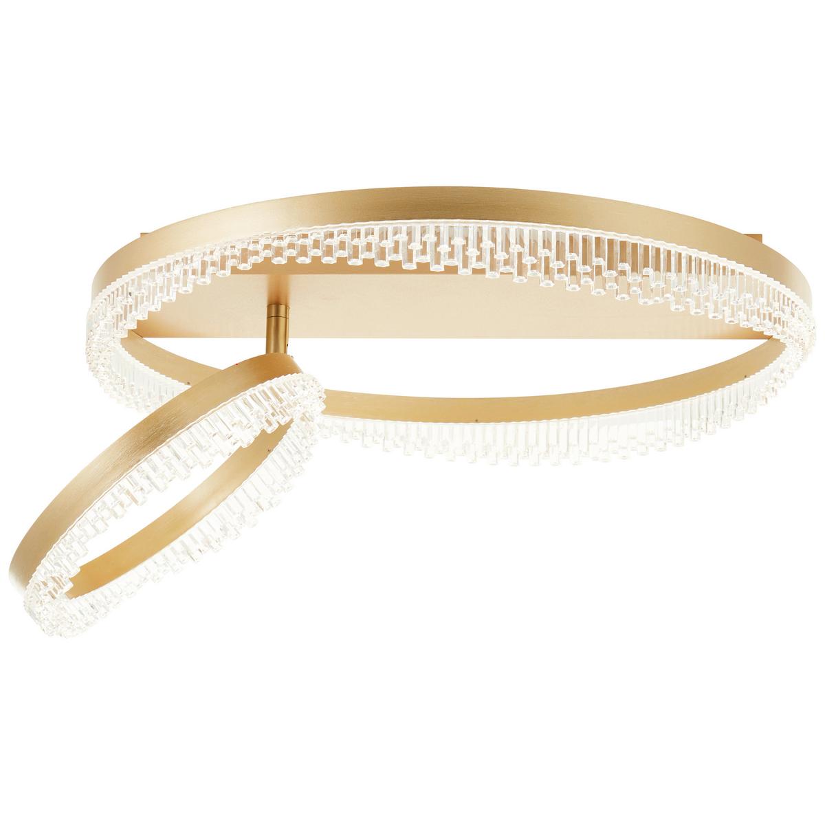 Led-deckenleuchte 3-Fach-Dimmbar - Goldfarben, Design, Kunststoff/Metall (61/13cm) - Brilliant