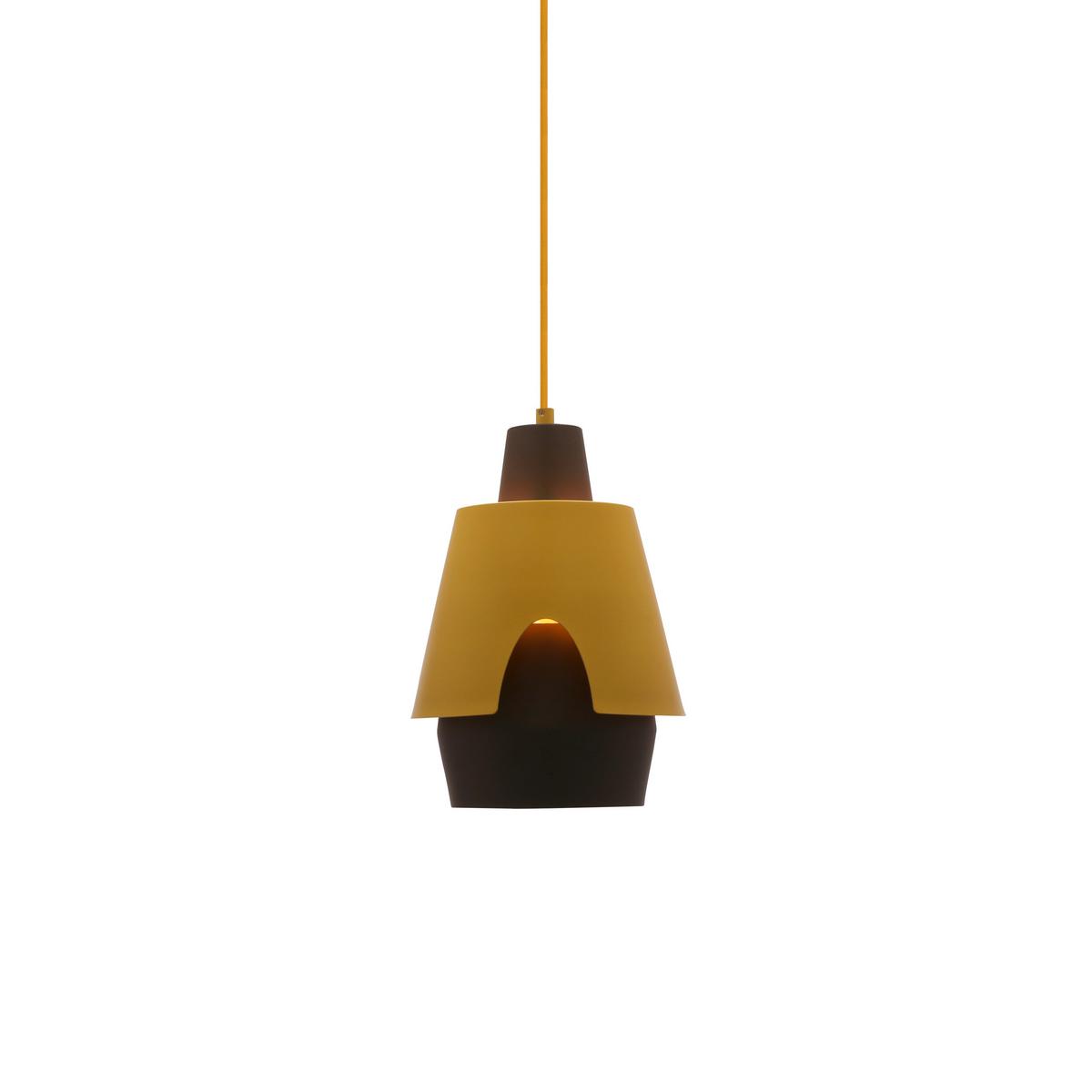Pendelleuchte 50101149 Falun - Gelb/Grau, Design, Metall (22/22/150cm)