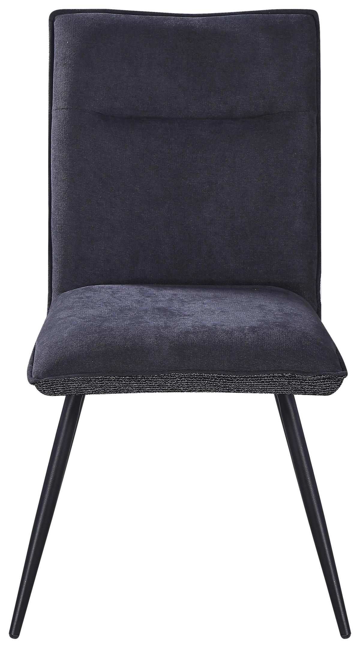 ŽIDLE NOVA - šedá/černá, Moderní, kov/textil (47/88/63cm) - Premium Living