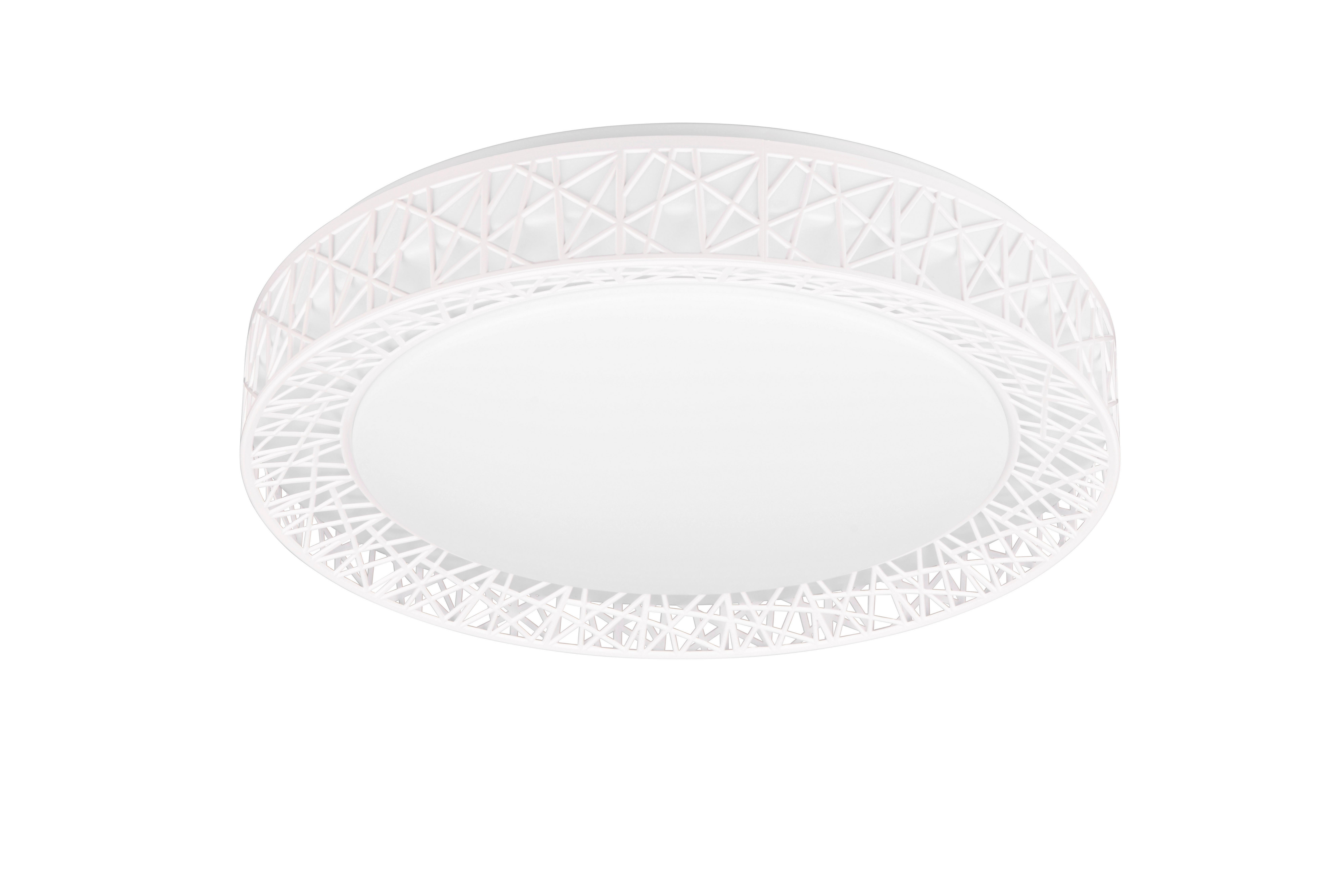 LED-Deckenleuchte Cluster Weiß D: 48 cm - Weiß, Basics, Kunststoff (48/9cm) - Trio Leuchten