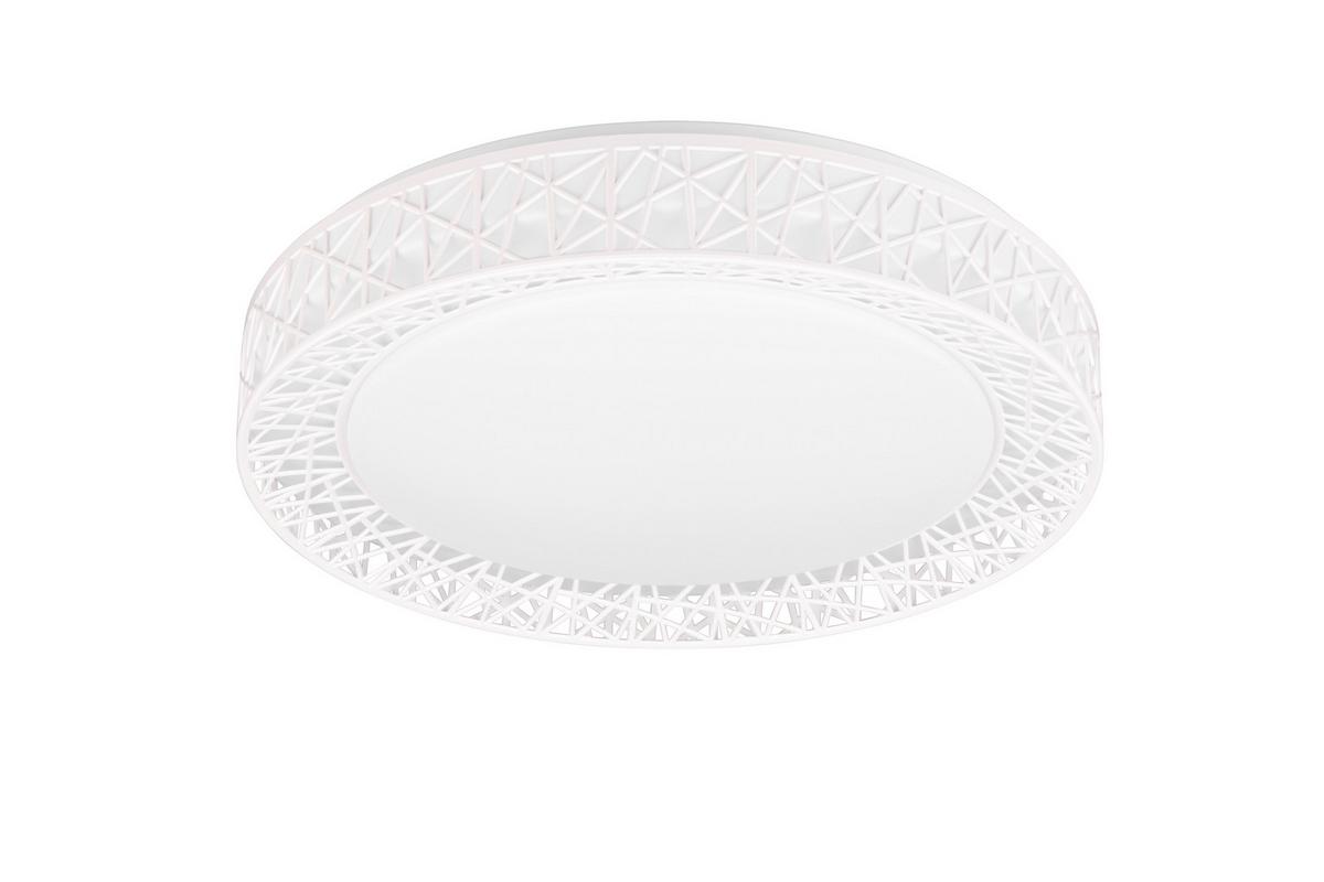 LED-Deckenleuchte Cluster Weiß D: 48 cm - Weiß, Basics, Kunststoff (48/9cm) - Trio Leuchten