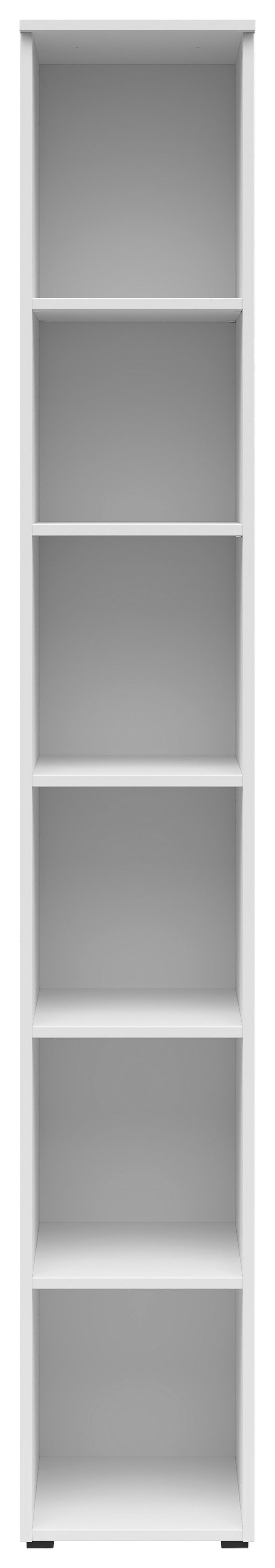 Regál Cabinet š: 30cm - bílá/antracitová, Moderní, kompozitní dřevo/plast (30/195/40cm)