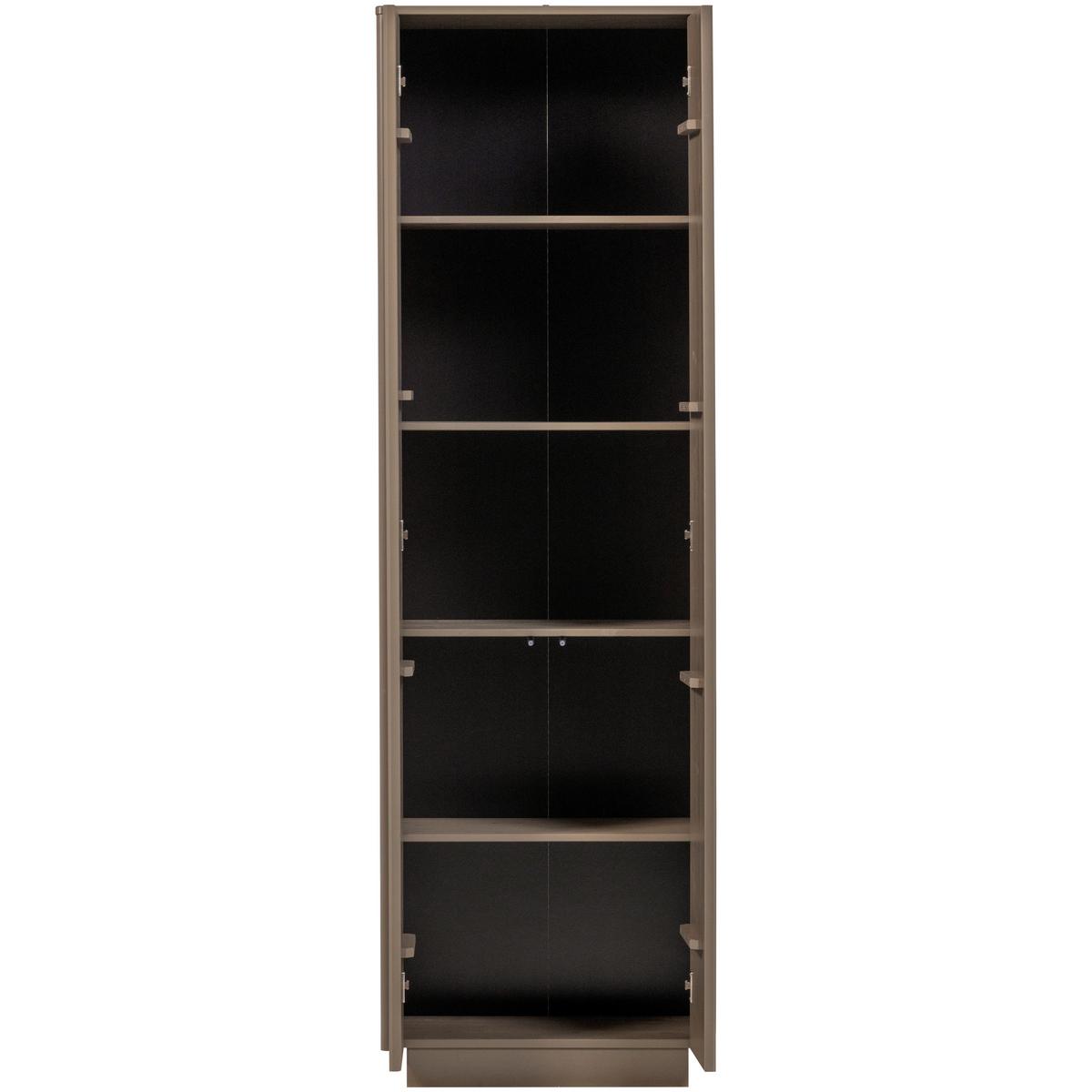 Garderobenschrank Nova Dunkelbraun B: 67 Cm - Dunkelbraun, Design, Holz (67/215/40cm) - Livetastic