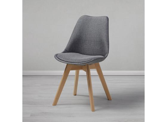 Jedálenská Stolička Rocksi - sivá/farby buku, Moderný, drevo/textil (48/82,5/43cm) - Modern Living Jedálenská Stolička Rocksi - sivá/farby buku, Moderný, drevo/textil (48/82,5/43cm) - Modern Living