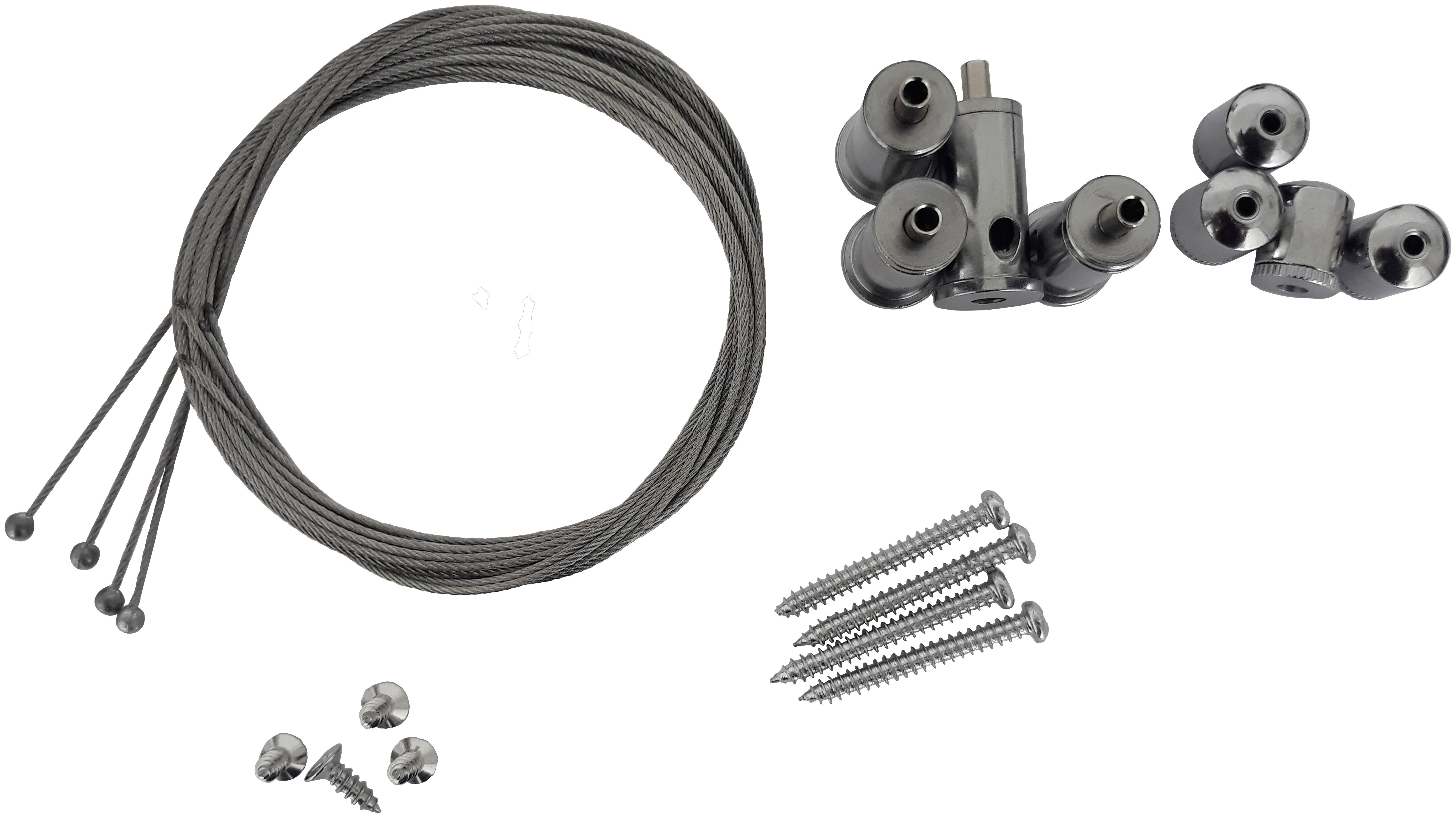 Montageset Für Infrarot- Heizpaneel - Alufarben, Basics, Metall (18/12/1cm)