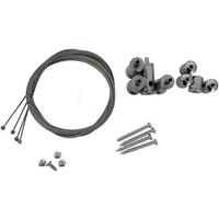 Montageset Für Infrarot- Heizpaneel - Alufarben, Basics, Metall (18/12/1cm)